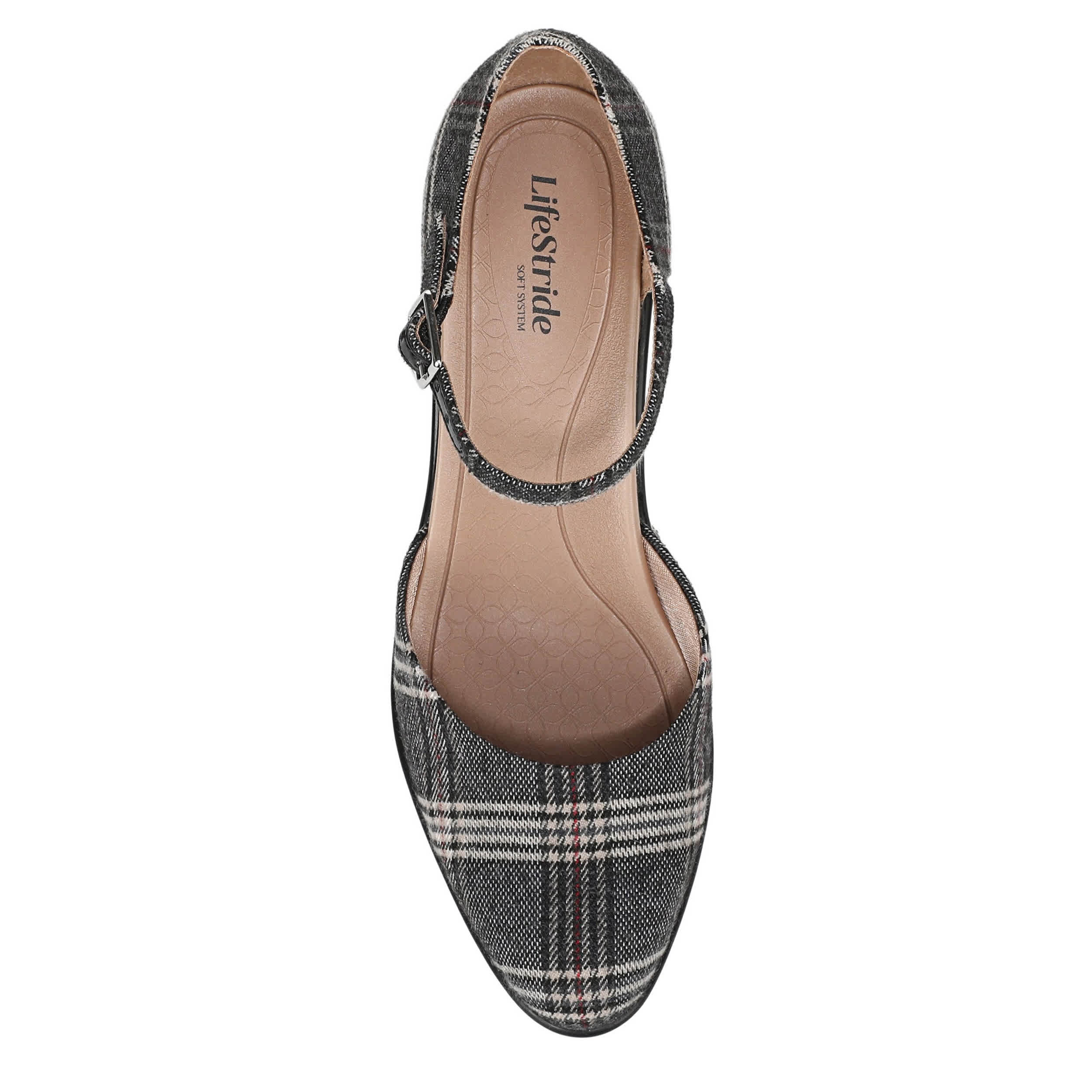 LIFESTRIDE-WOMENS EFFORTLESS 2 PUMP-BLACK & PLAID