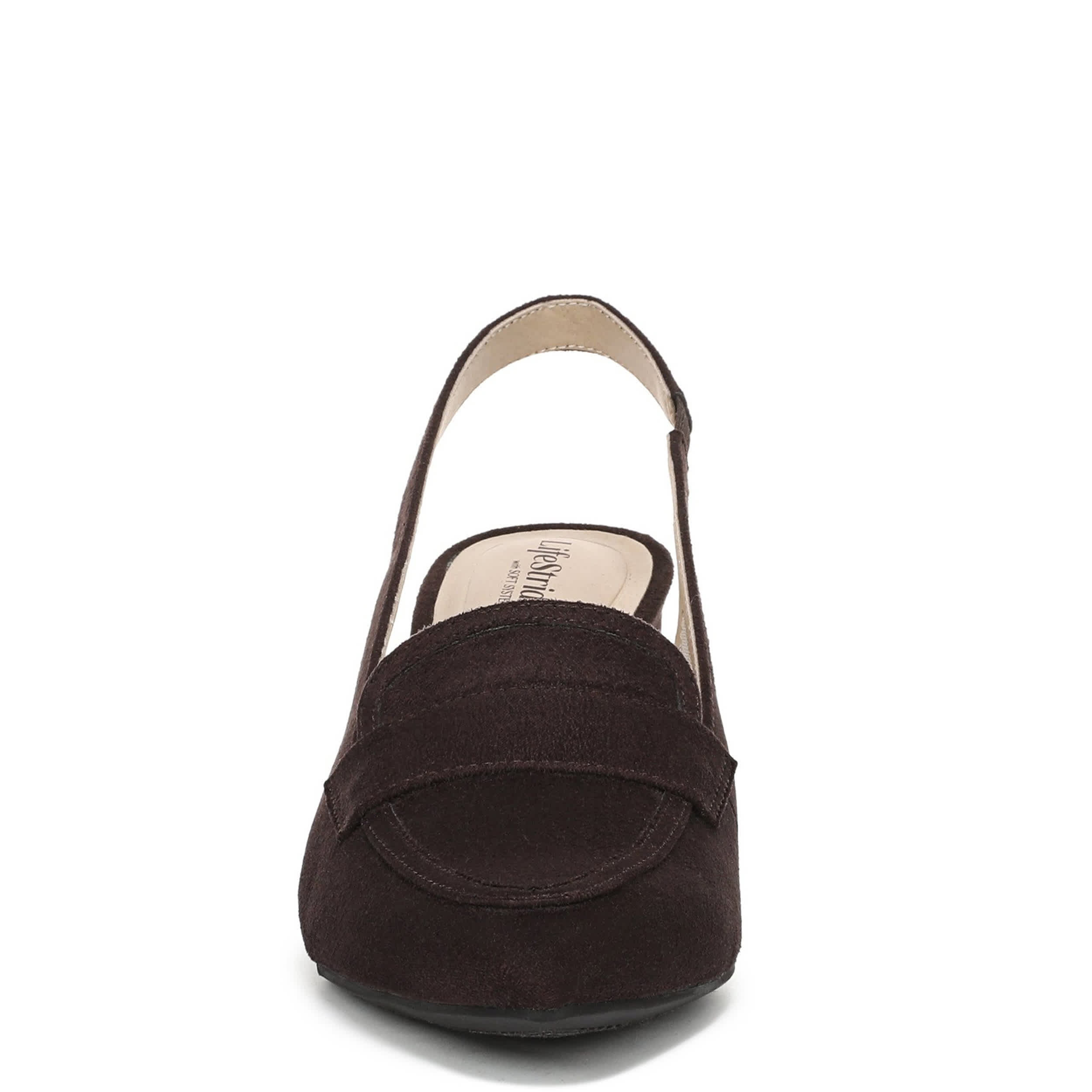 LIFESTRIDE-WOMENS ANGEL PUMP-CHOCOLATE & 