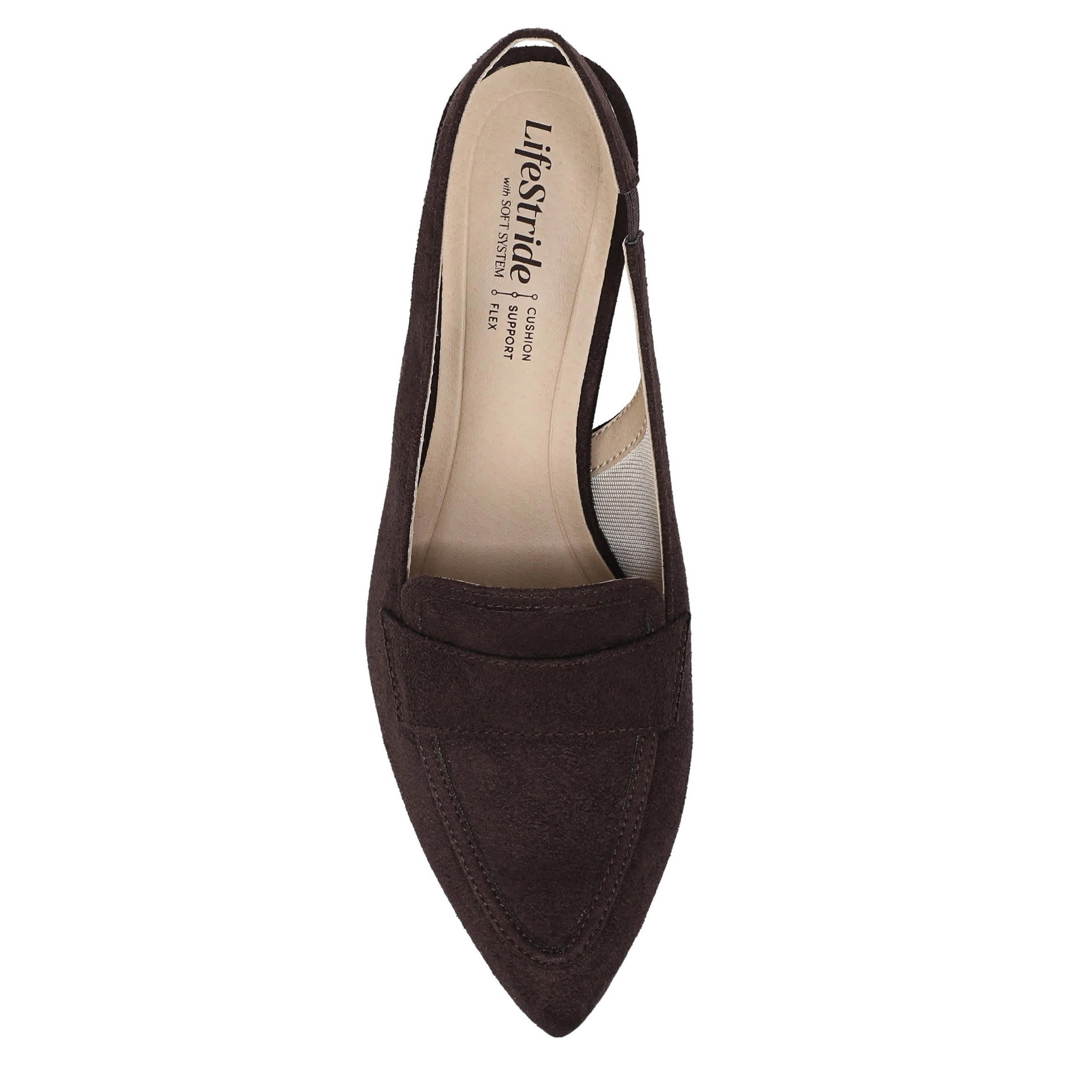 LIFESTRIDE-WOMENS ANGEL PUMP-CHOCOLATE & 