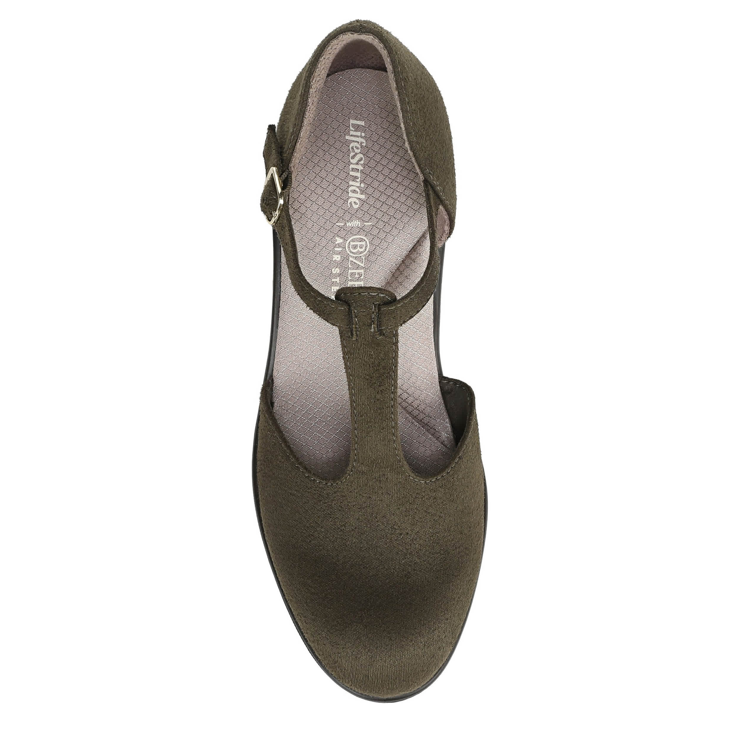 LIFESTRIDE-WOMENS LADY PUMP-DARK GREEN & 