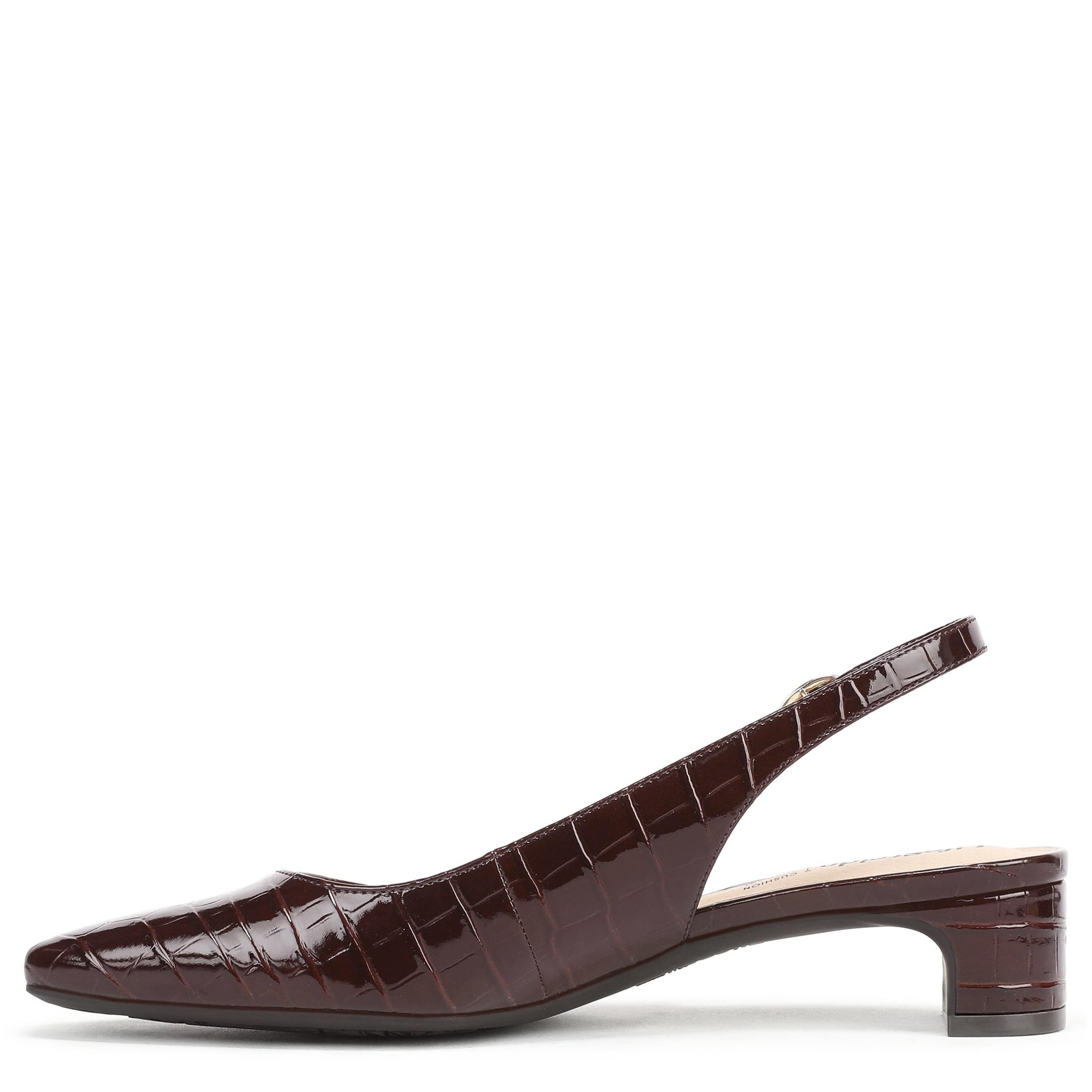 LIFESTRIDE-WOMENS LORENA PUMP-DARK BROWN & 