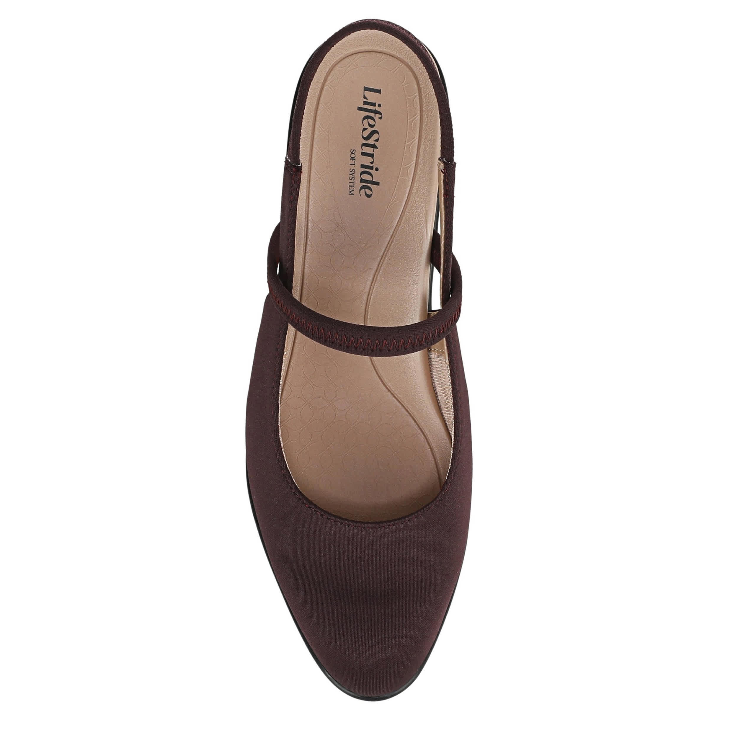 LIFESTRIDE-WOMENS EVOKE PUMP-CORDOVAN & 