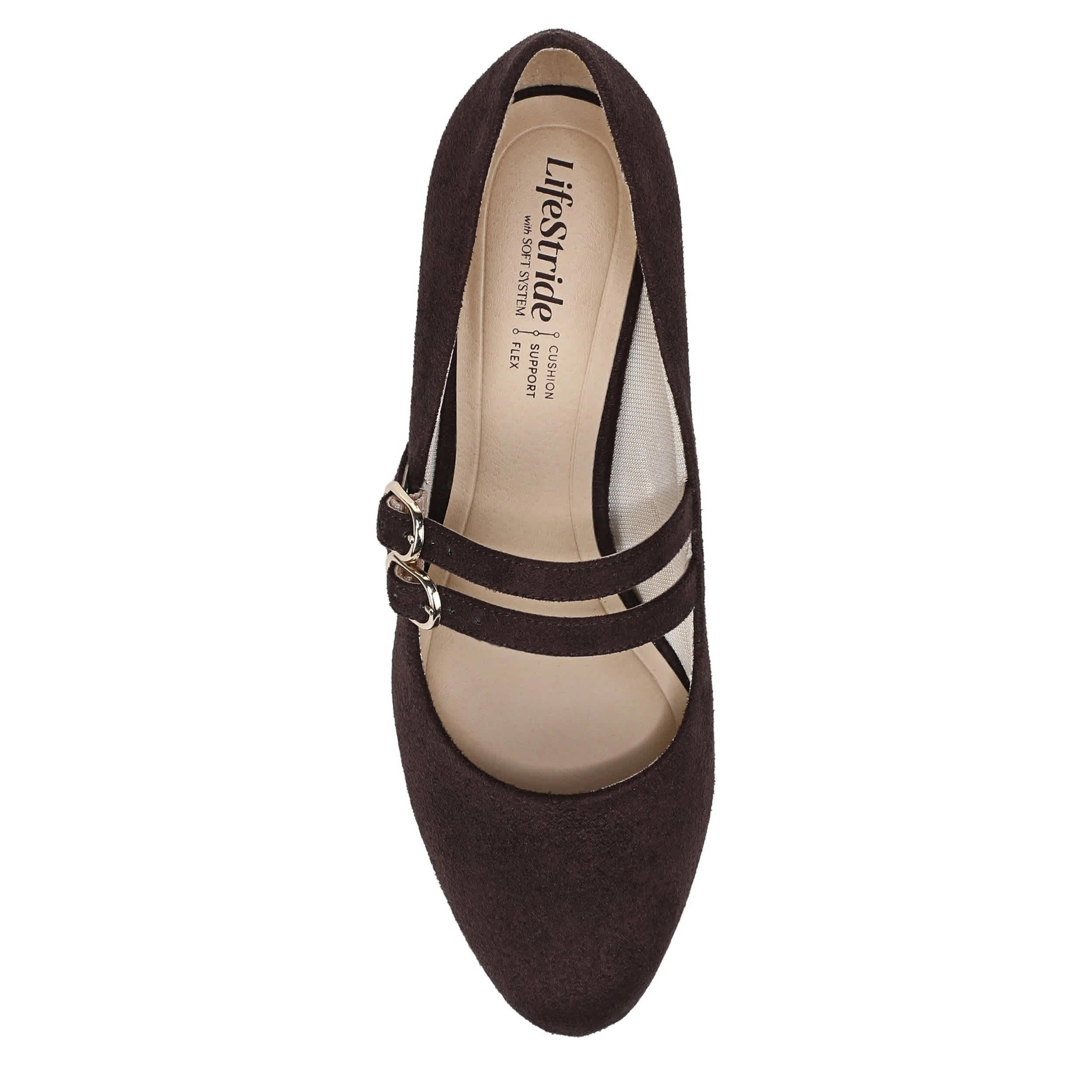 LIFESTRIDE-WOMENS TRUE PUMP-CHOCOLATE & 