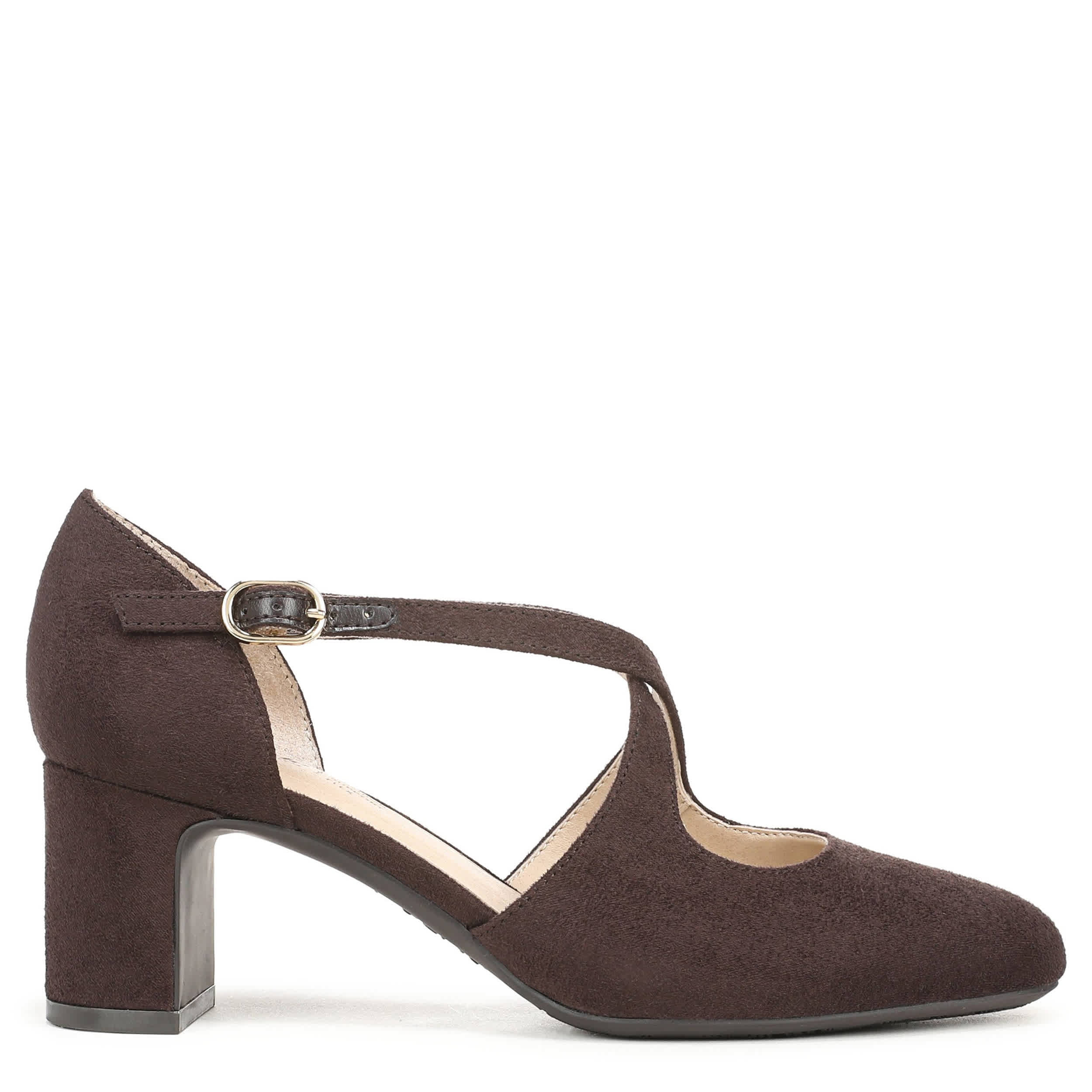 LIFESTRIDE-WOMENS TRACY PUMP-DARK BROWN & 