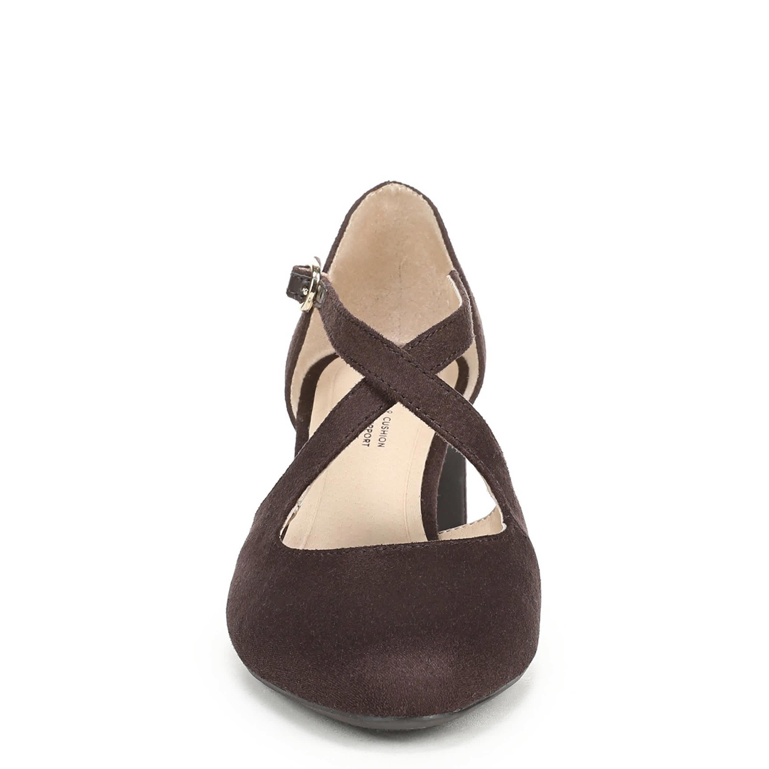 LIFESTRIDE-WOMENS TRACY PUMP-DARK BROWN & 