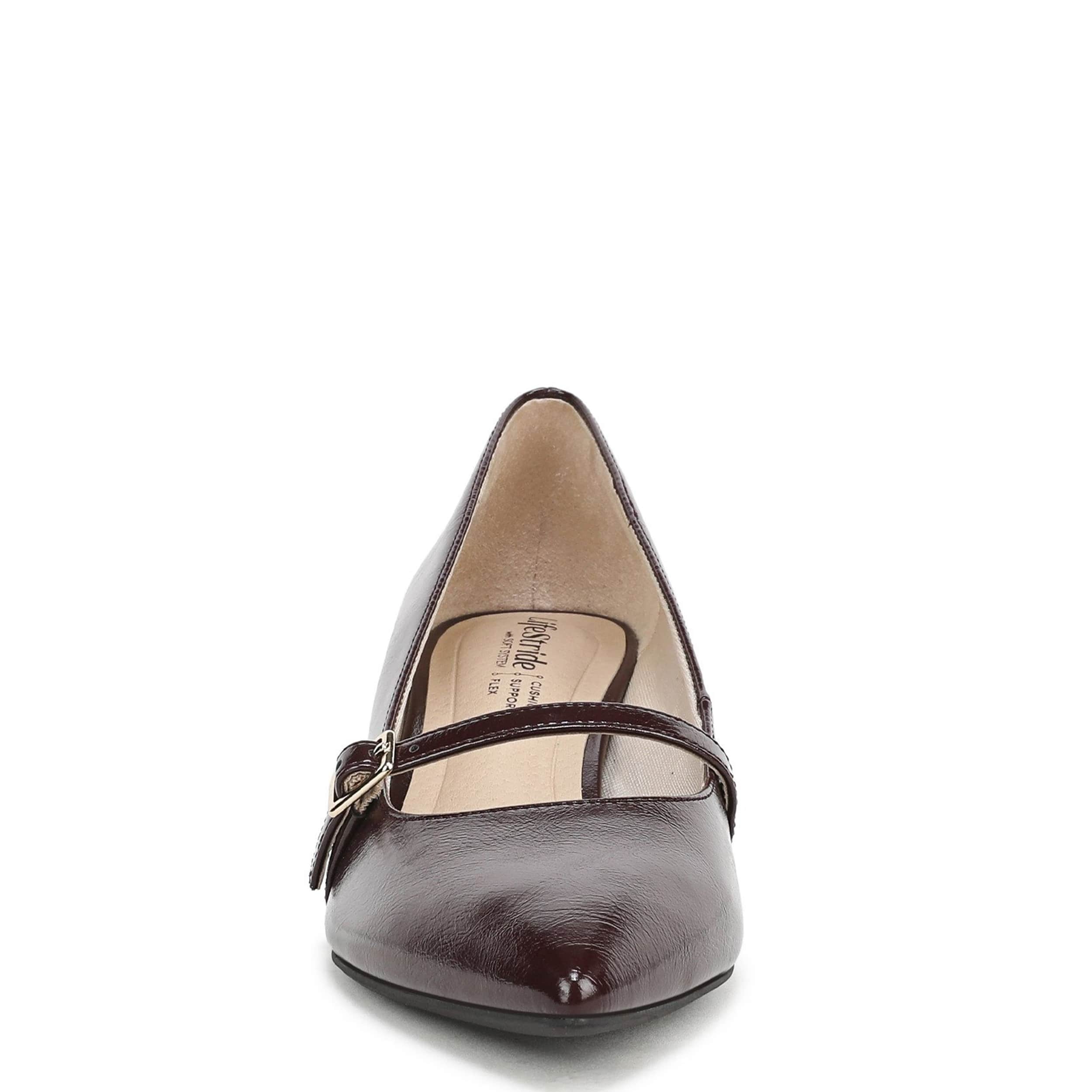 LIFESTRIDE-WOMENS MADELYN PUMP-CORDOVAN & 