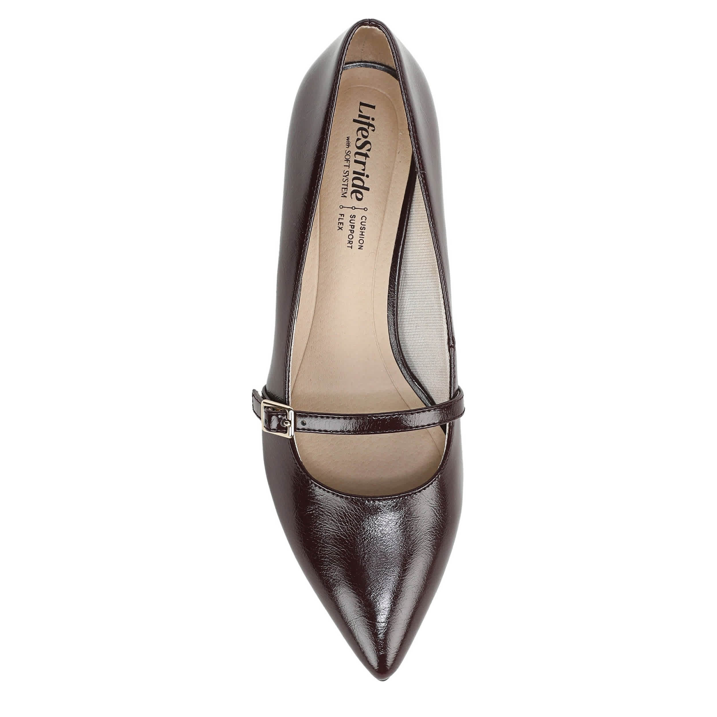 LIFESTRIDE-WOMENS MADELYN PUMP-CORDOVAN & 