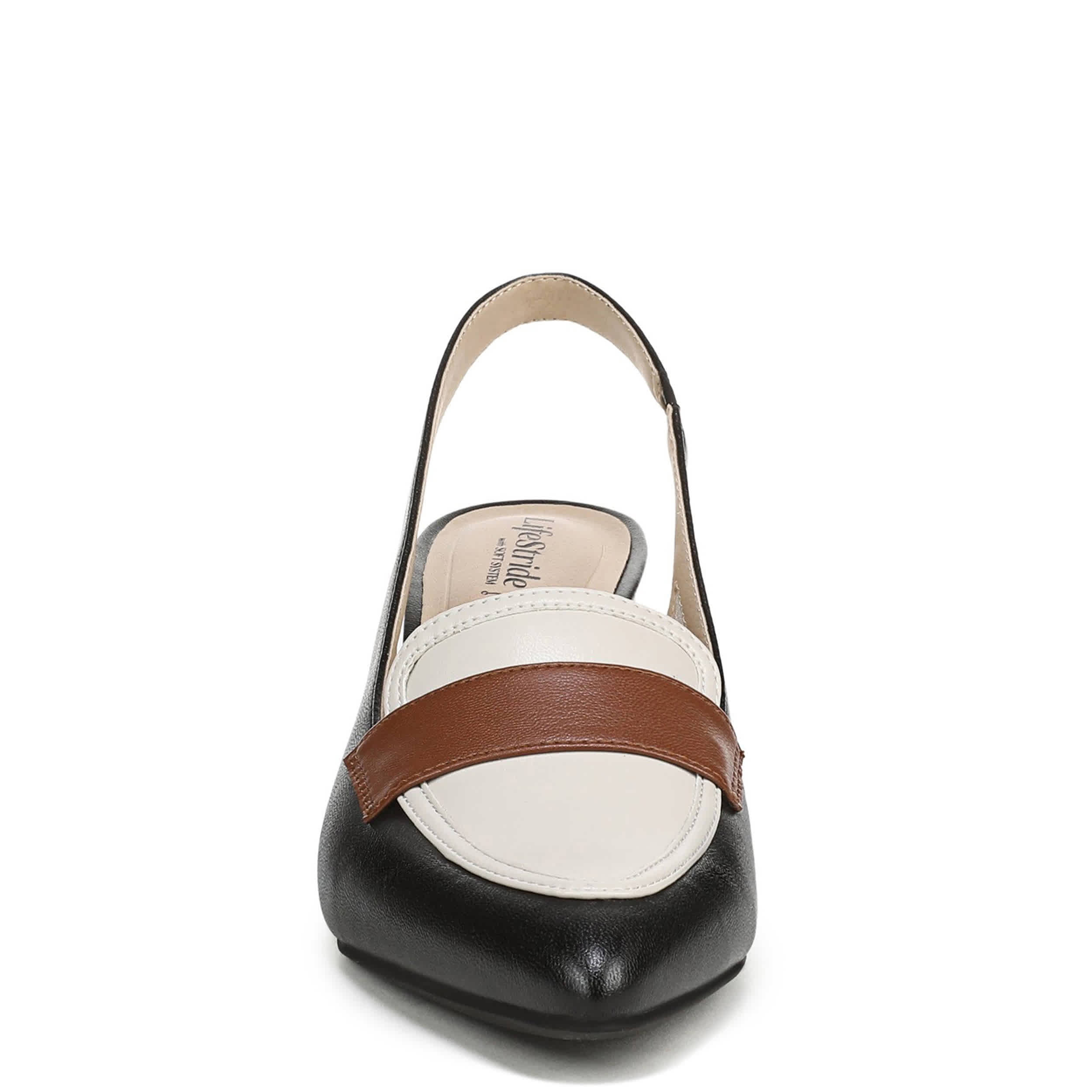 LIFESTRIDE-WOMENS ANGEL PUMP-BLACK & BONE