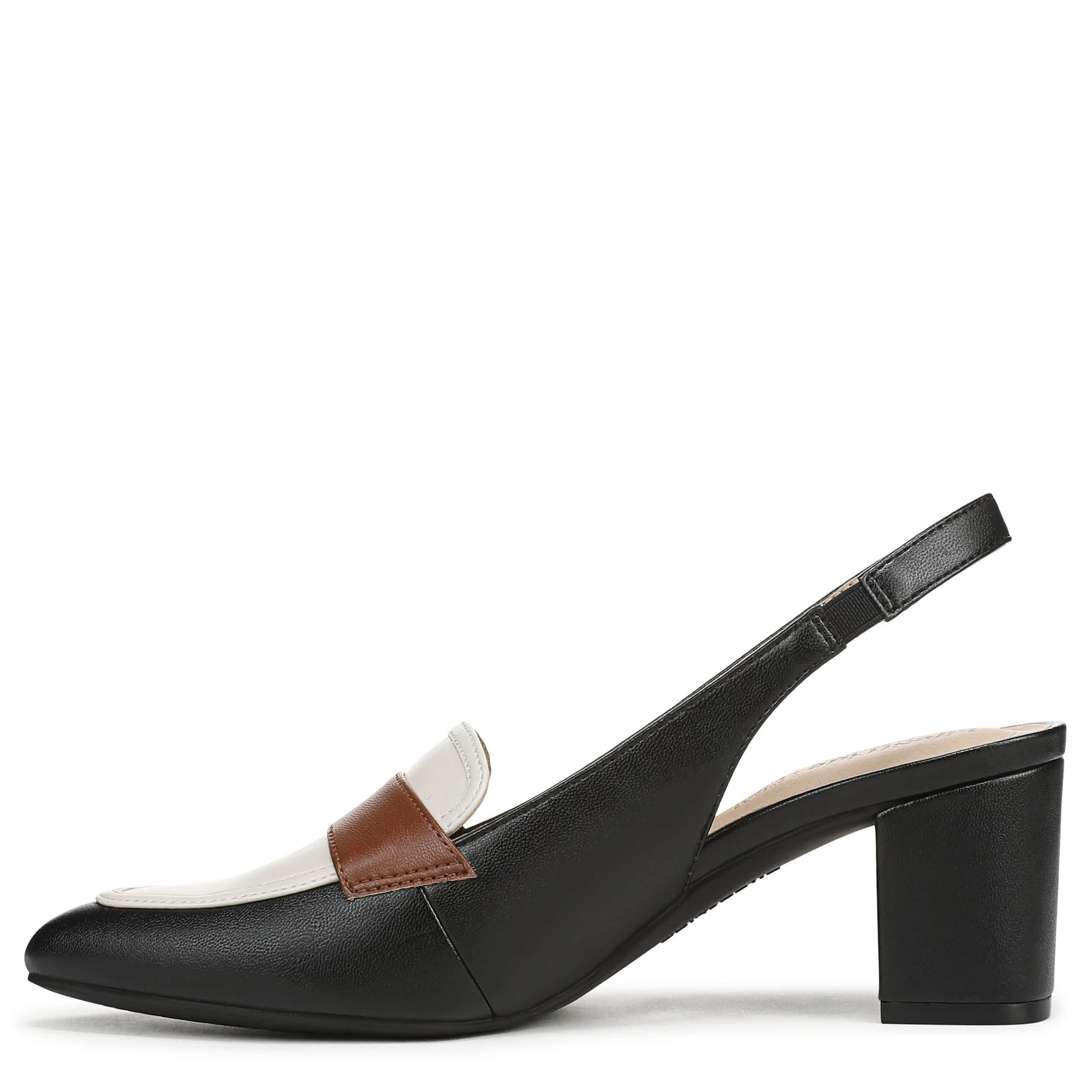 LIFESTRIDE-WOMENS ANGEL PUMP-BLACK & BONE