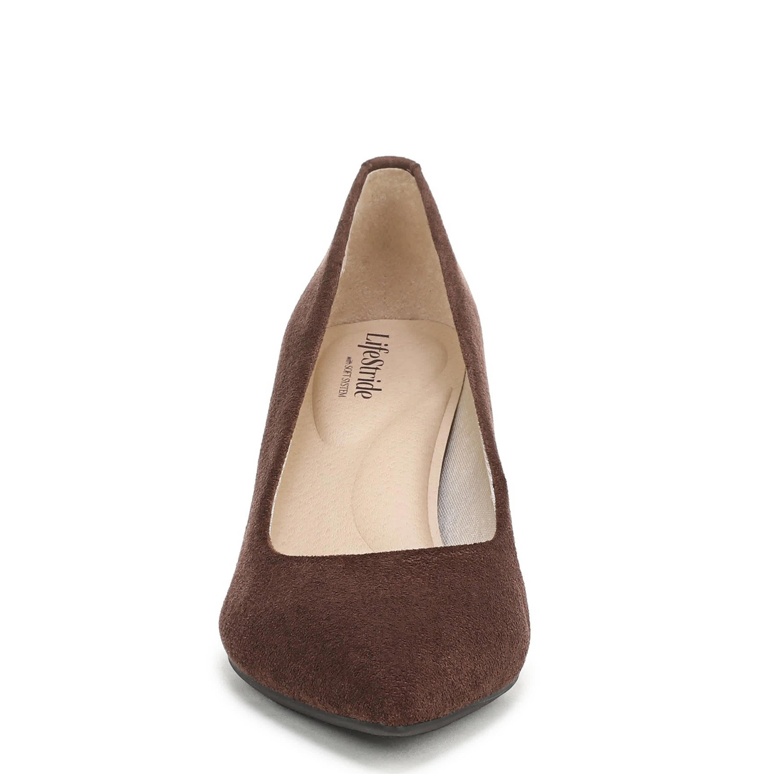 LIFESTRIDE-WOMENS REBECCA PUMP-BROWN & 