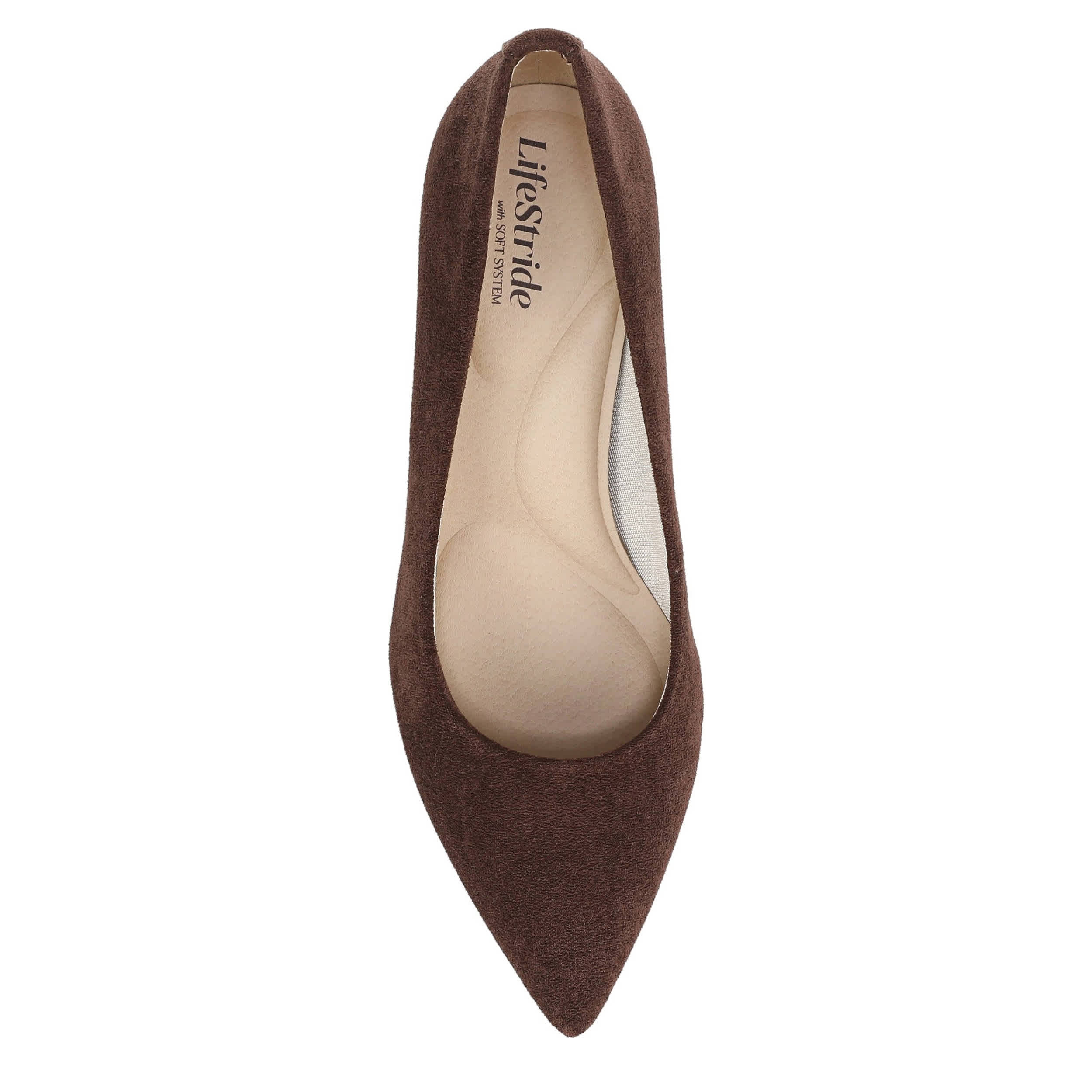 LIFESTRIDE-WOMENS REBECCA PUMP-BROWN & 