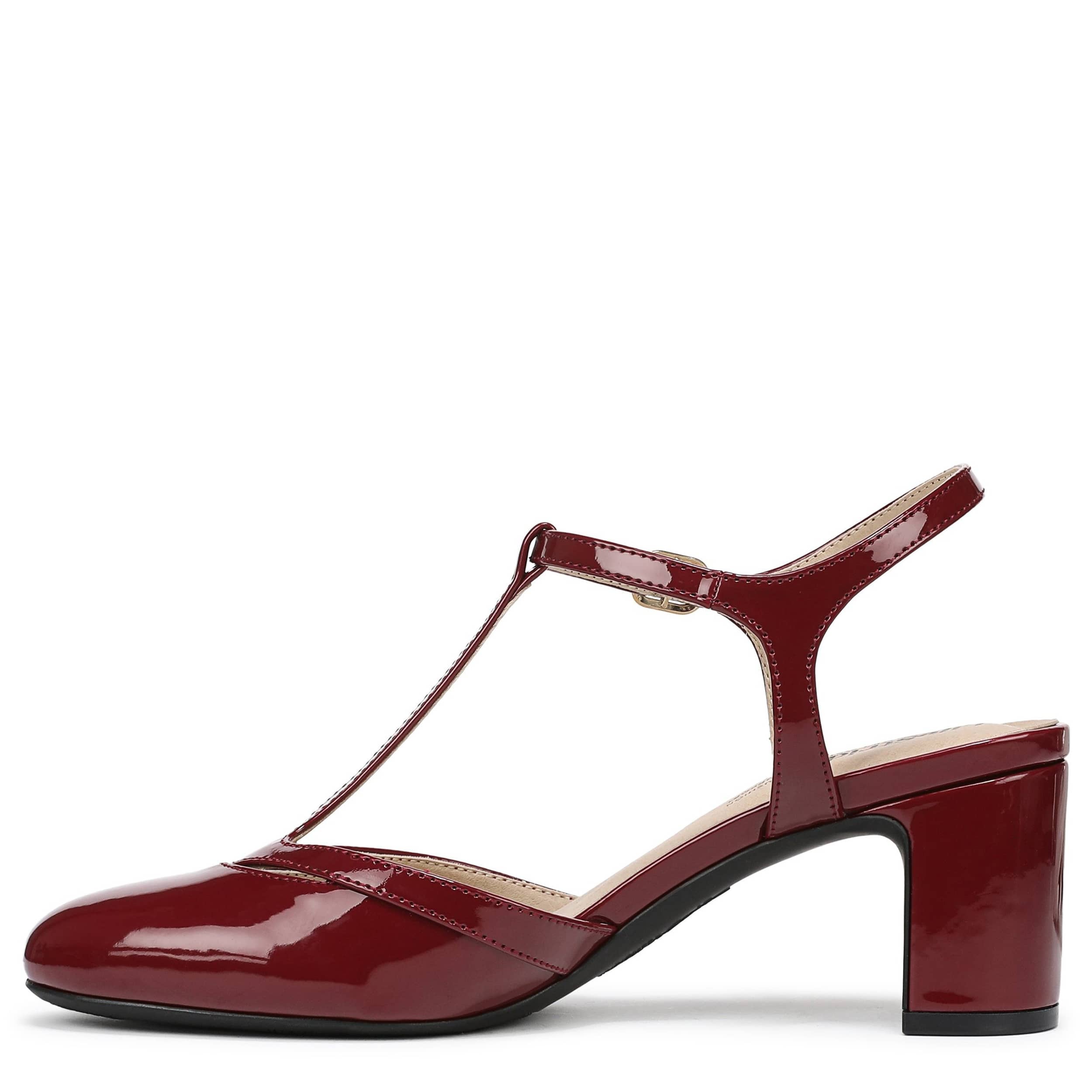 LIFESTRIDE-WOMENS TONI PUMP-DARK RED & 