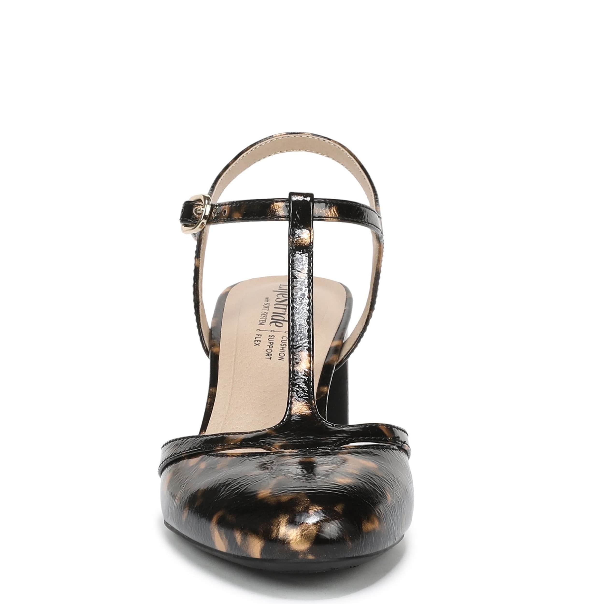 LIFESTRIDE-WOMENS TONI PUMP-BLACK & BROWN