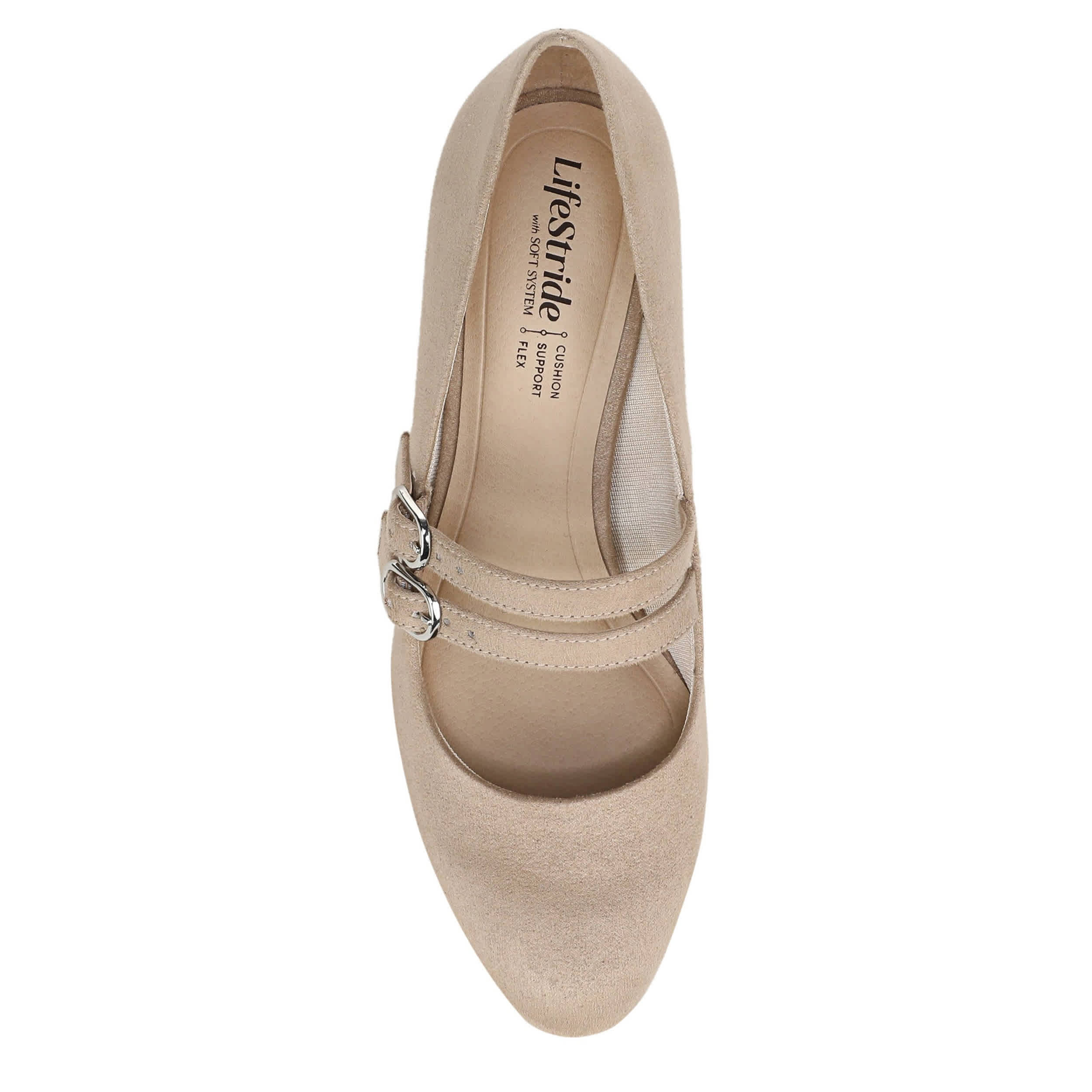 LIFESTRIDE-WOMENS TRUE PUMP-TAN & 