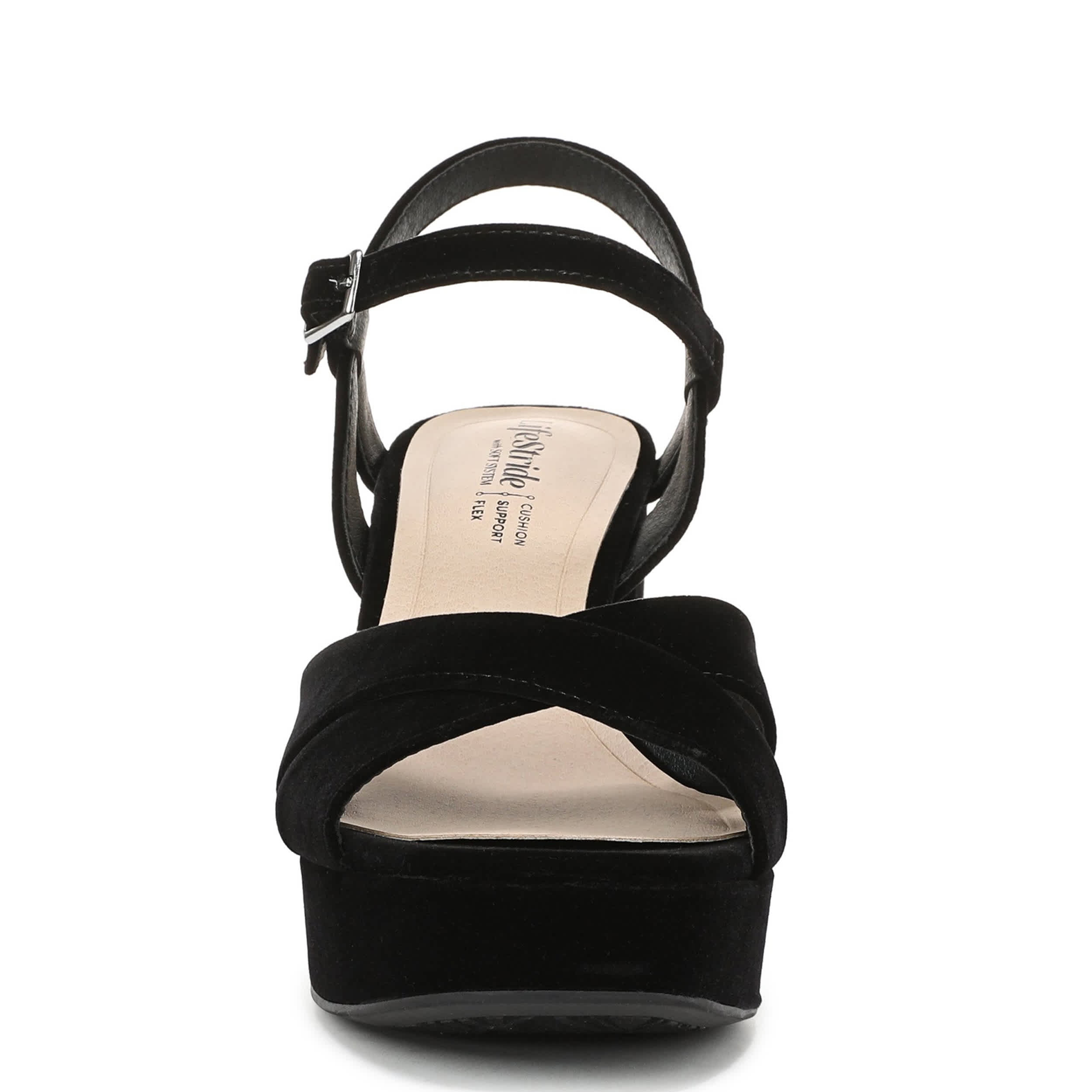 LIFESTRIDE-WOMENS ALICE SANDAL-BLACK & 