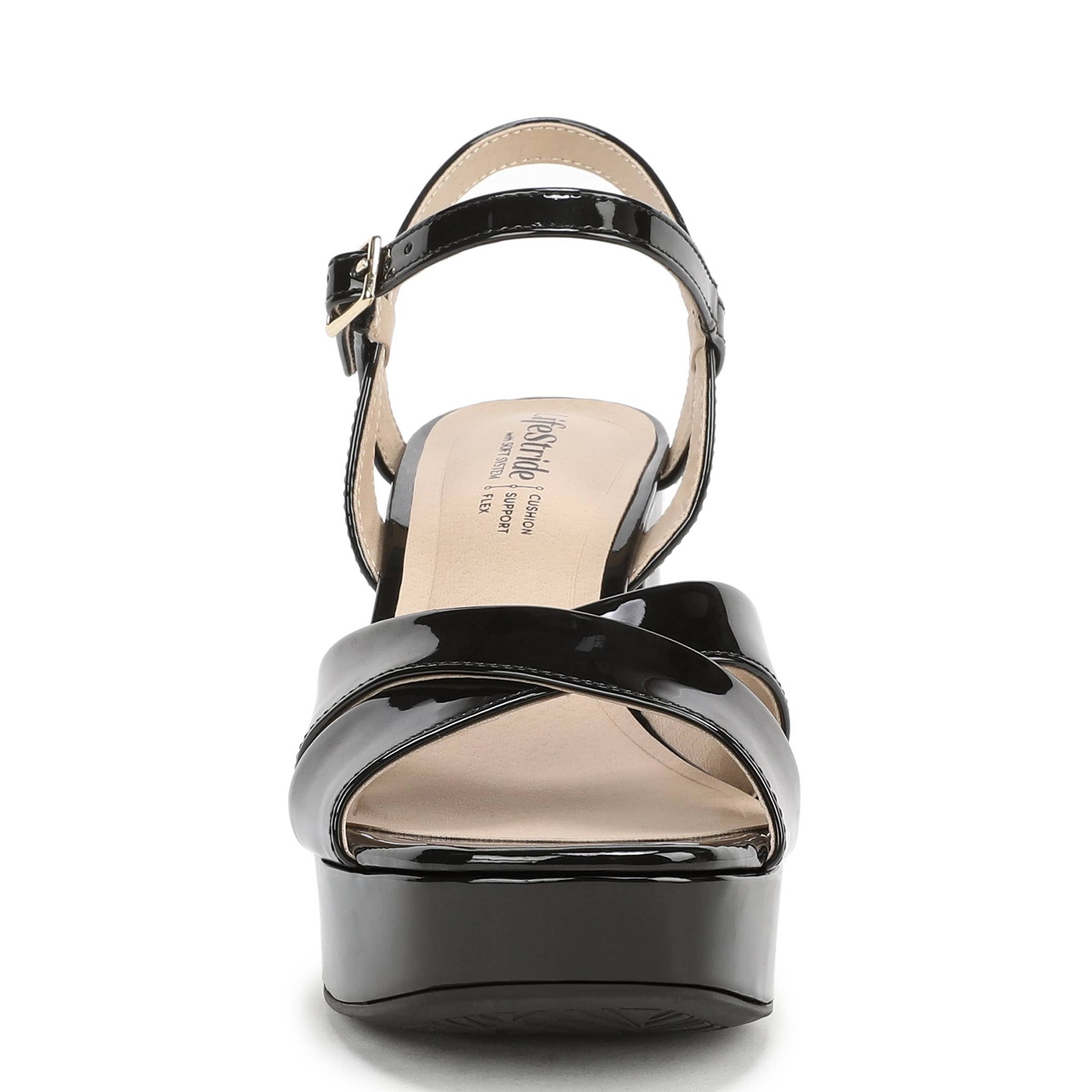 LIFESTRIDE-WOMENS ALICE SANDAL-BLACK & 