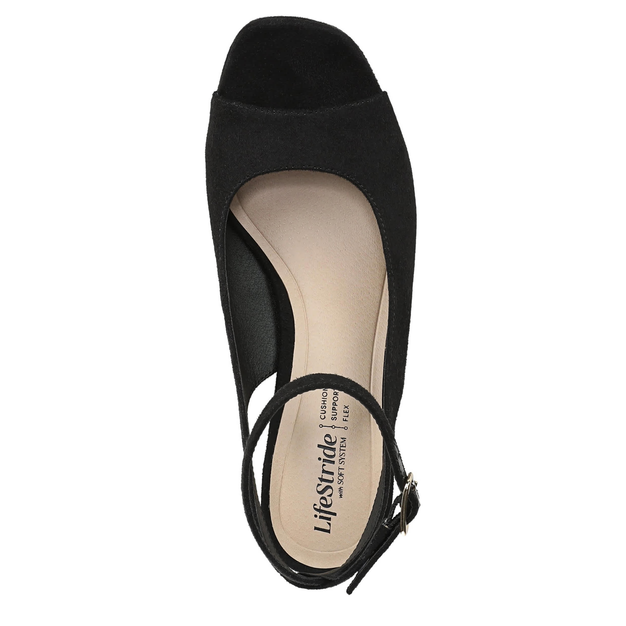 LIFESTRIDE-WOMENS ALIYAH SANDAL-BLACK & 