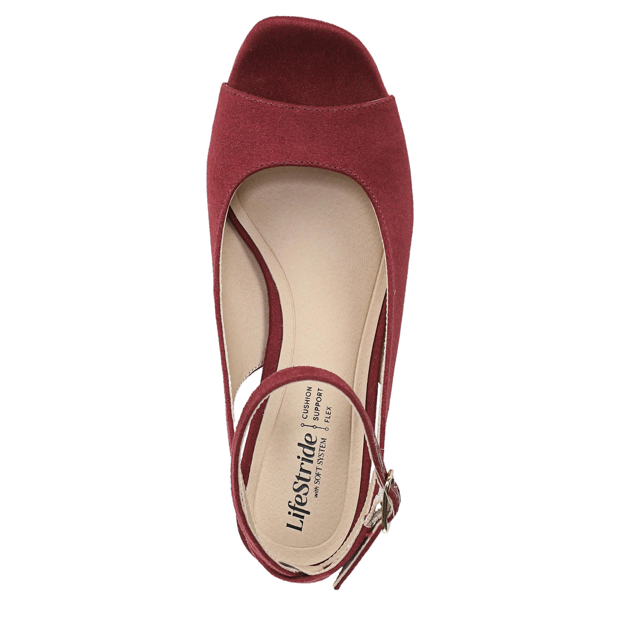 LIFESTRIDE-WOMENS ALIYAH SANDAL-WINE & 