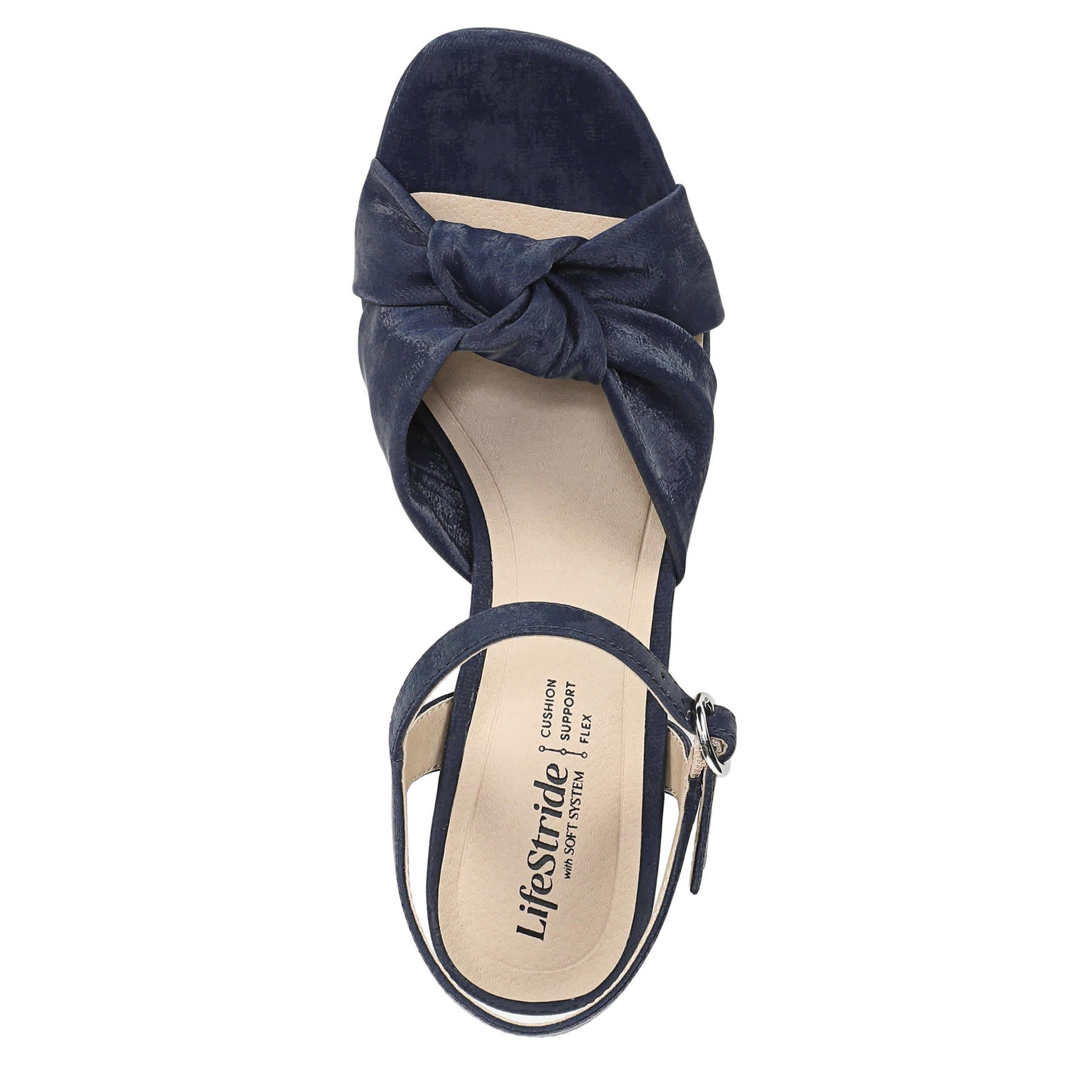 LIFESTRIDE-WOMENS AUGUST SANDAL-NAVY & 