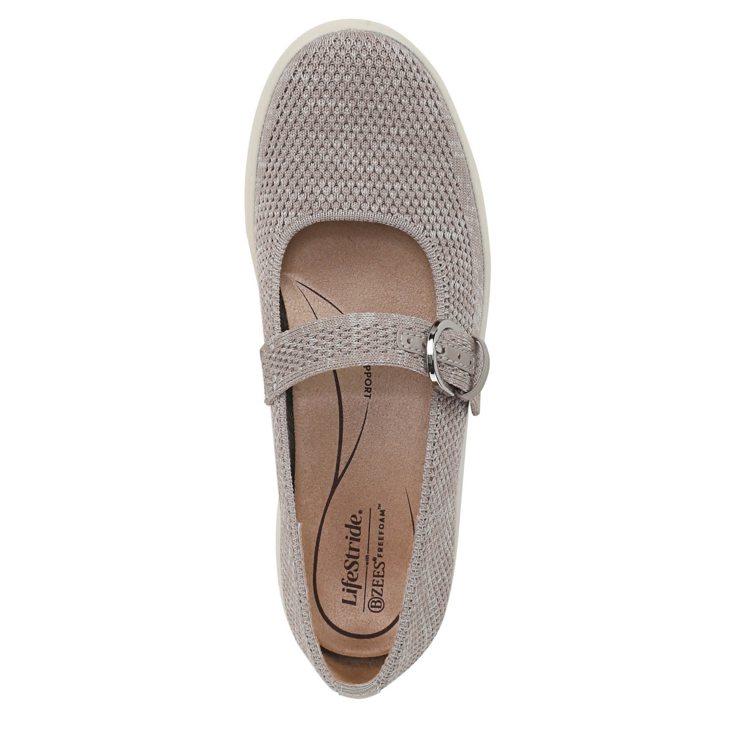 LIFESTRIDE-WOMENS NUEVO FLAT-TAUPE & 