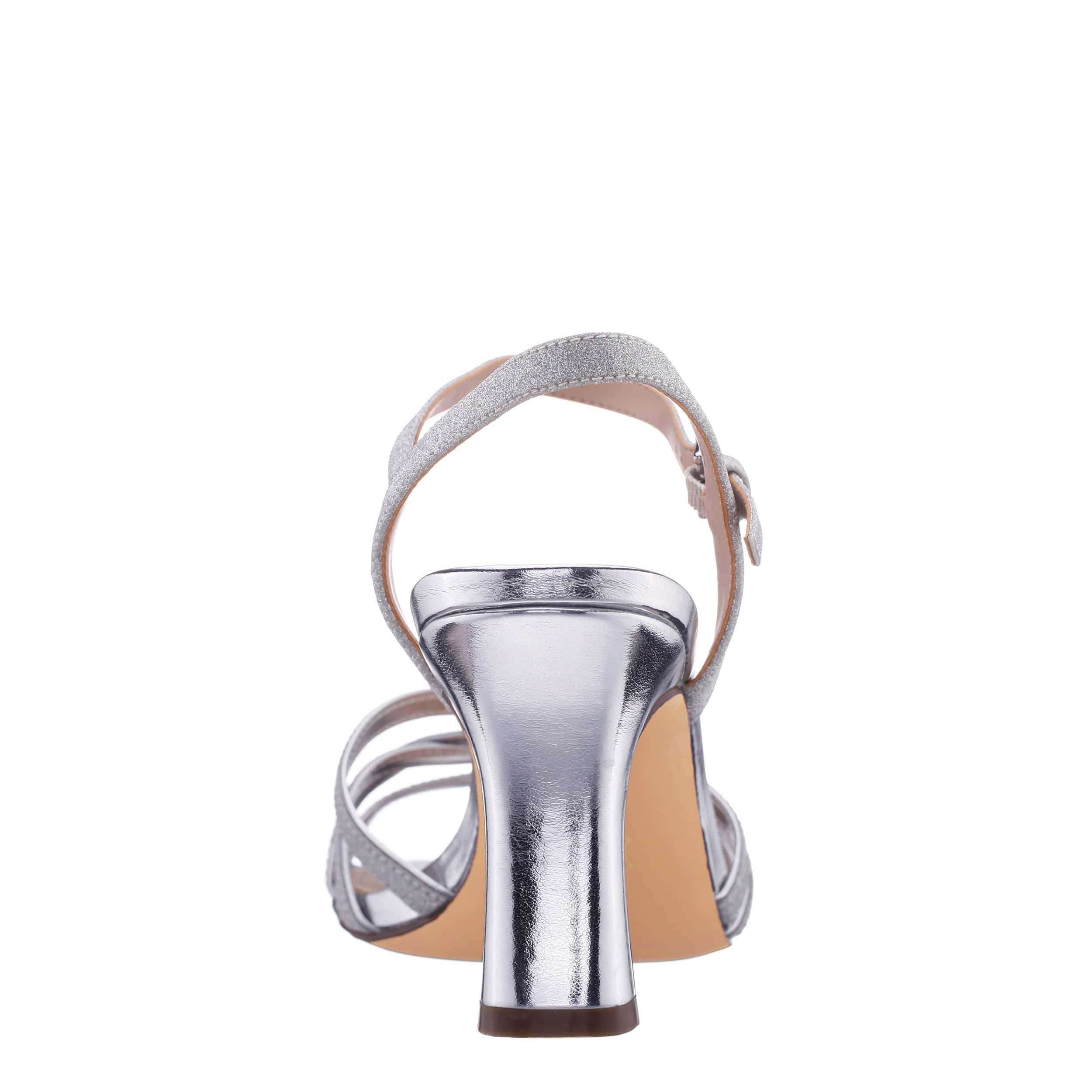 N BY NINA-WOMENS AMINA SANDAL-SILVER & SILVER