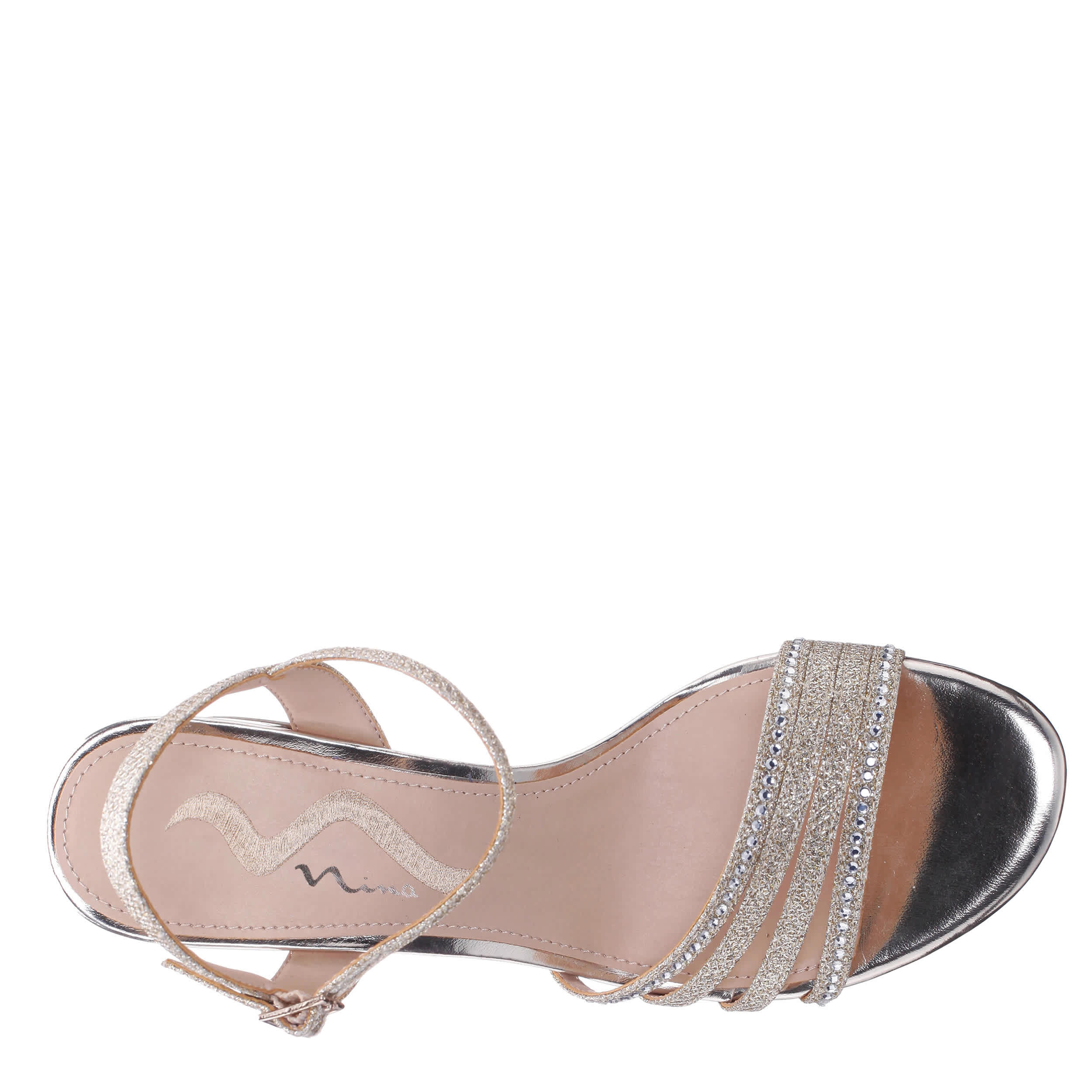 N BY NINA-WOMENS NASEEM SANDAL-GOLD & GOLD