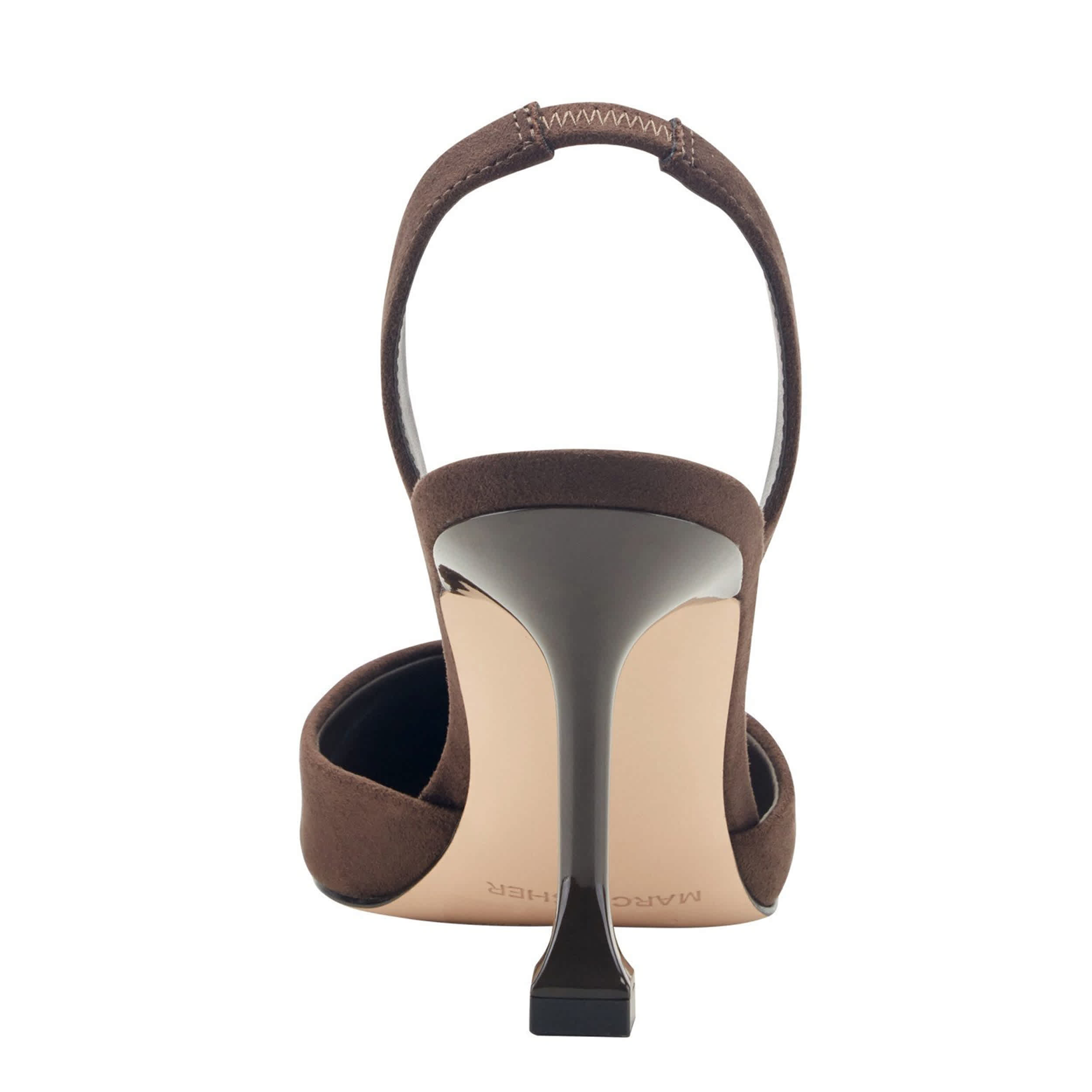MARC FISHER-WOMENS HADYA PUMP-BROWN & 