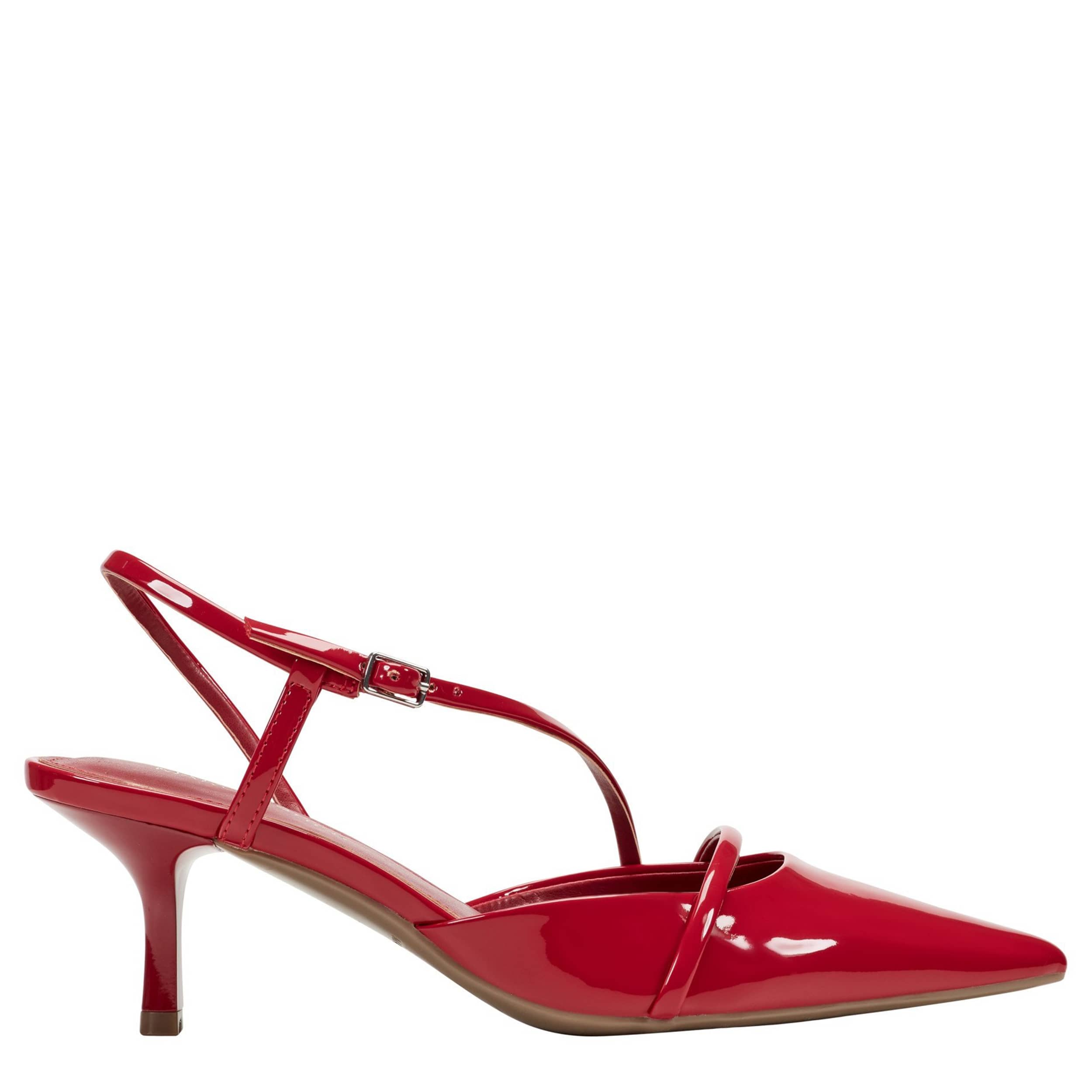 MARC FISHER-WOMENS ILLIE PUMP-RED & 