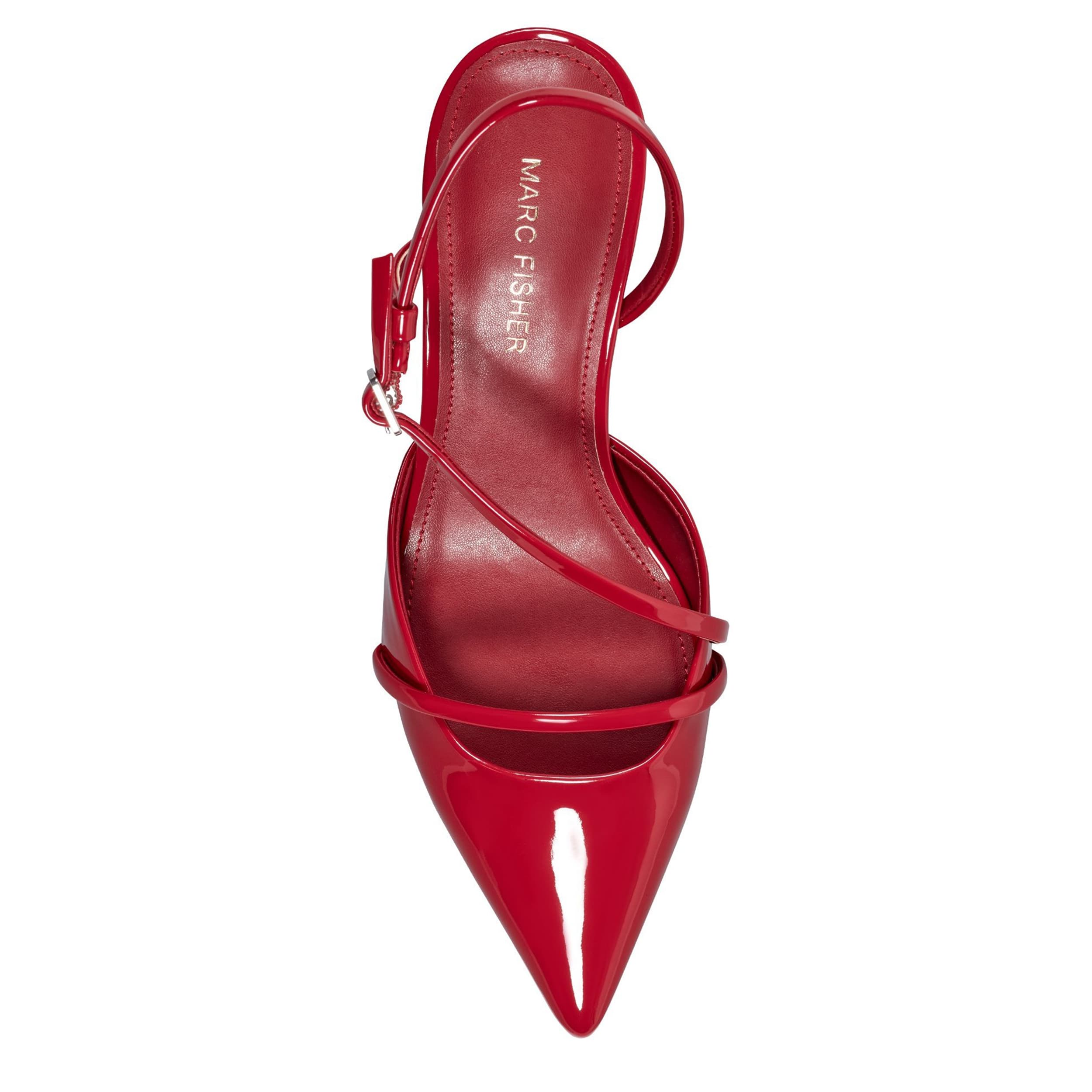 MARC FISHER-WOMENS ILLIE PUMP-RED & 