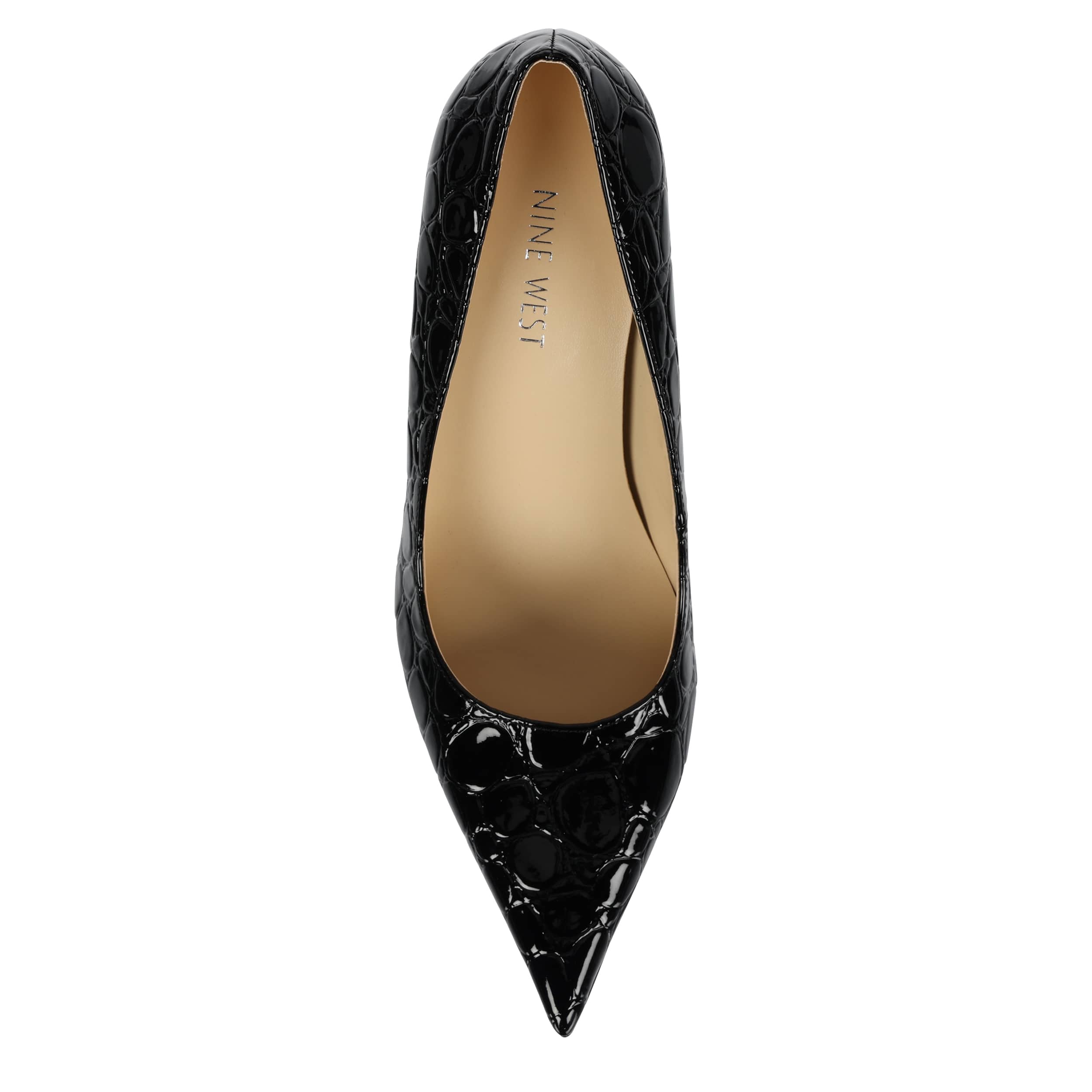 NINE WEST-WOMENS GINES PUMP-BLACK & 