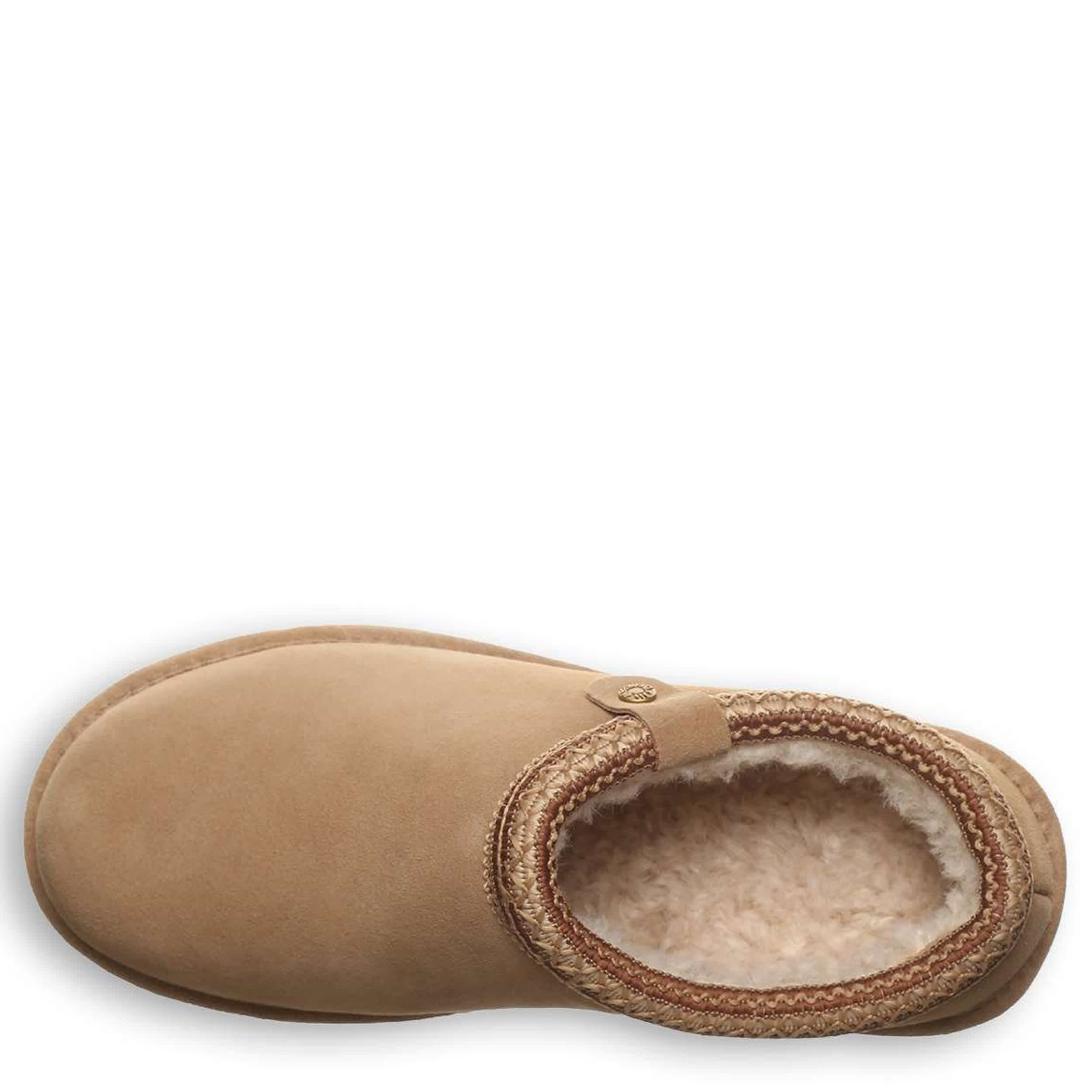 BEARPAW-WOMENS CALLISTA SLIPPER-TAN & 