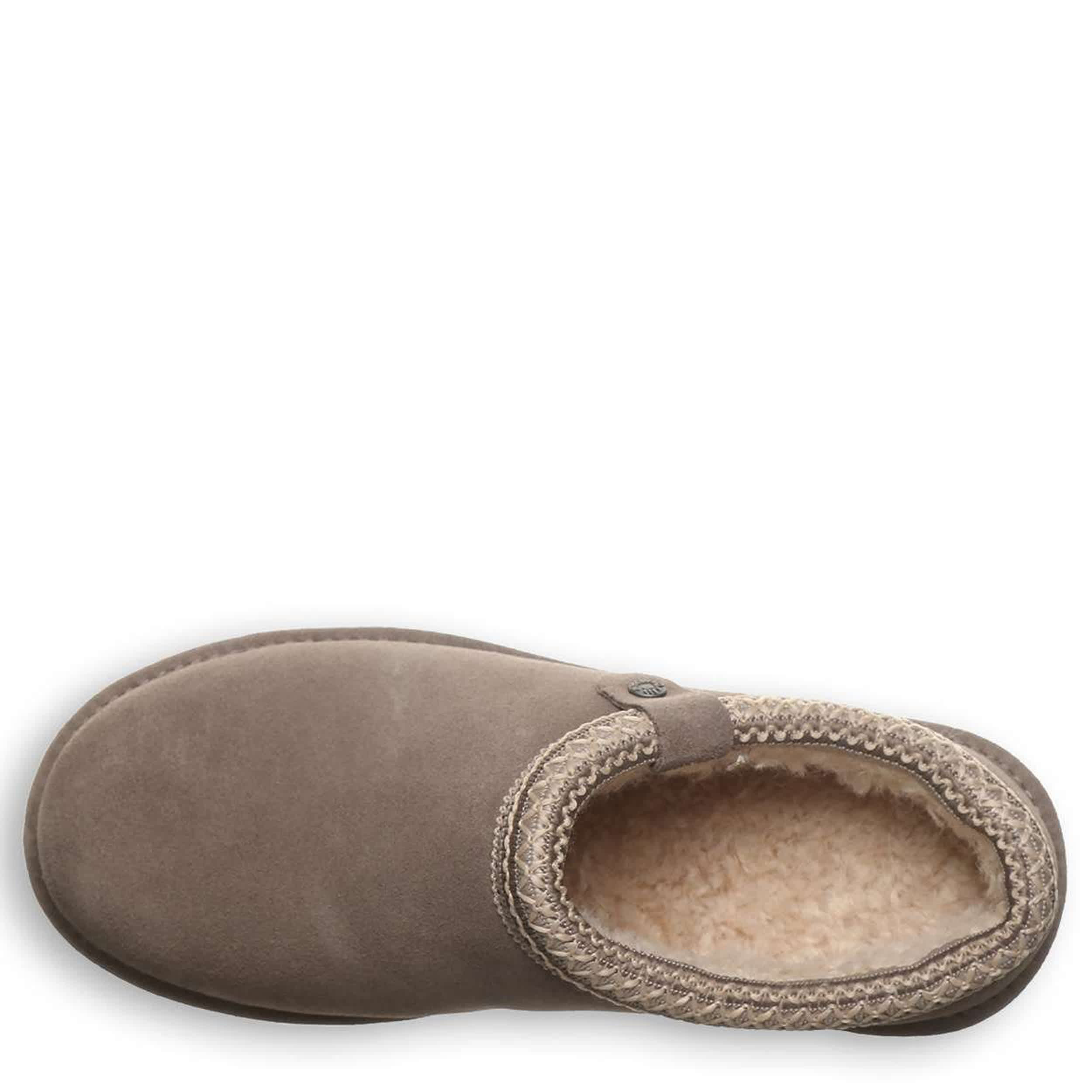 BEARPAW-WOMENS CALLISTA SLIPPER-STONE & 