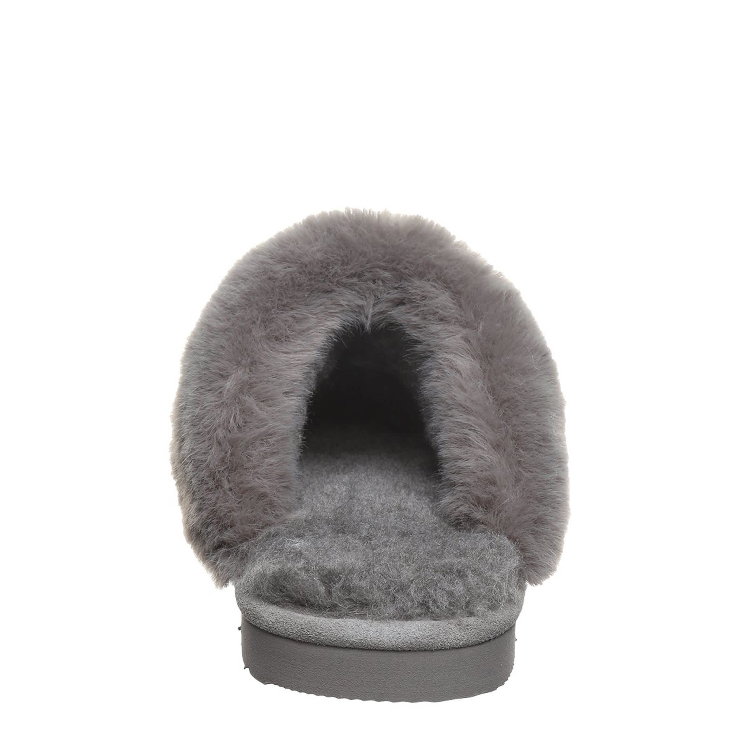 BEARPAW-WOMENS RUMIE SLIPPER-GREY & 