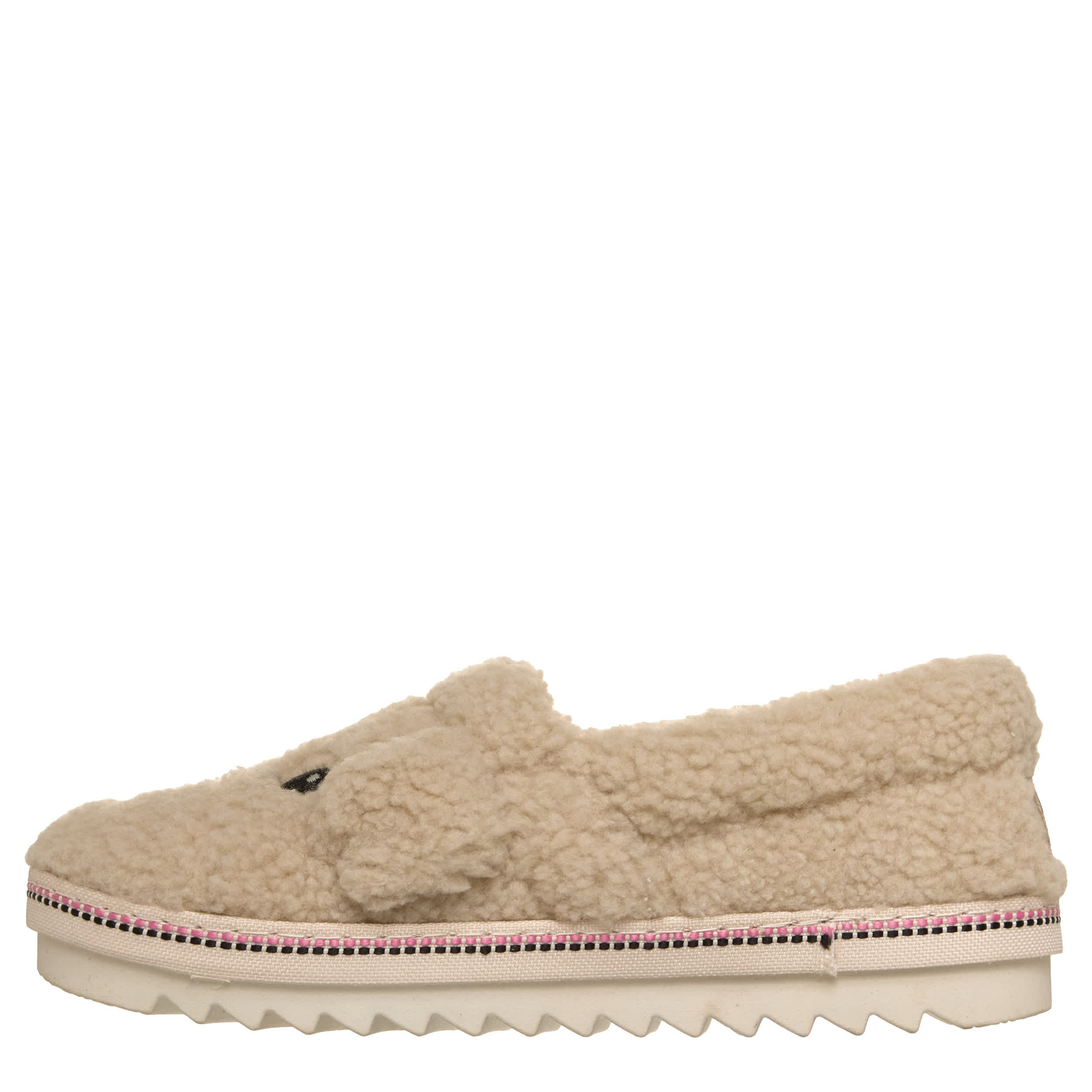 SKECHERS-WOMENS COZY KISS SLIPPER-NATURAL & 