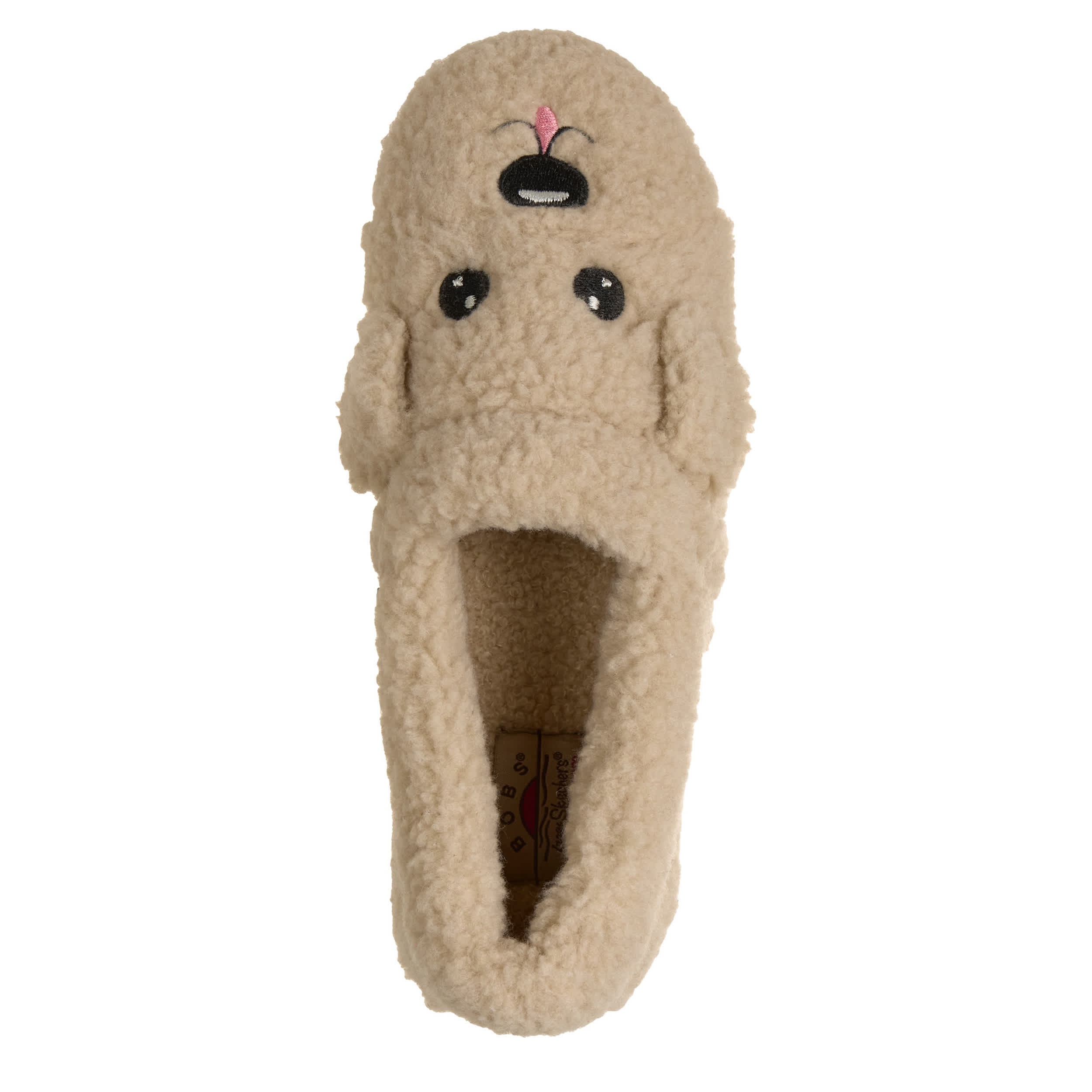 SKECHERS-WOMENS COZY KISS SLIPPER-NATURAL & 