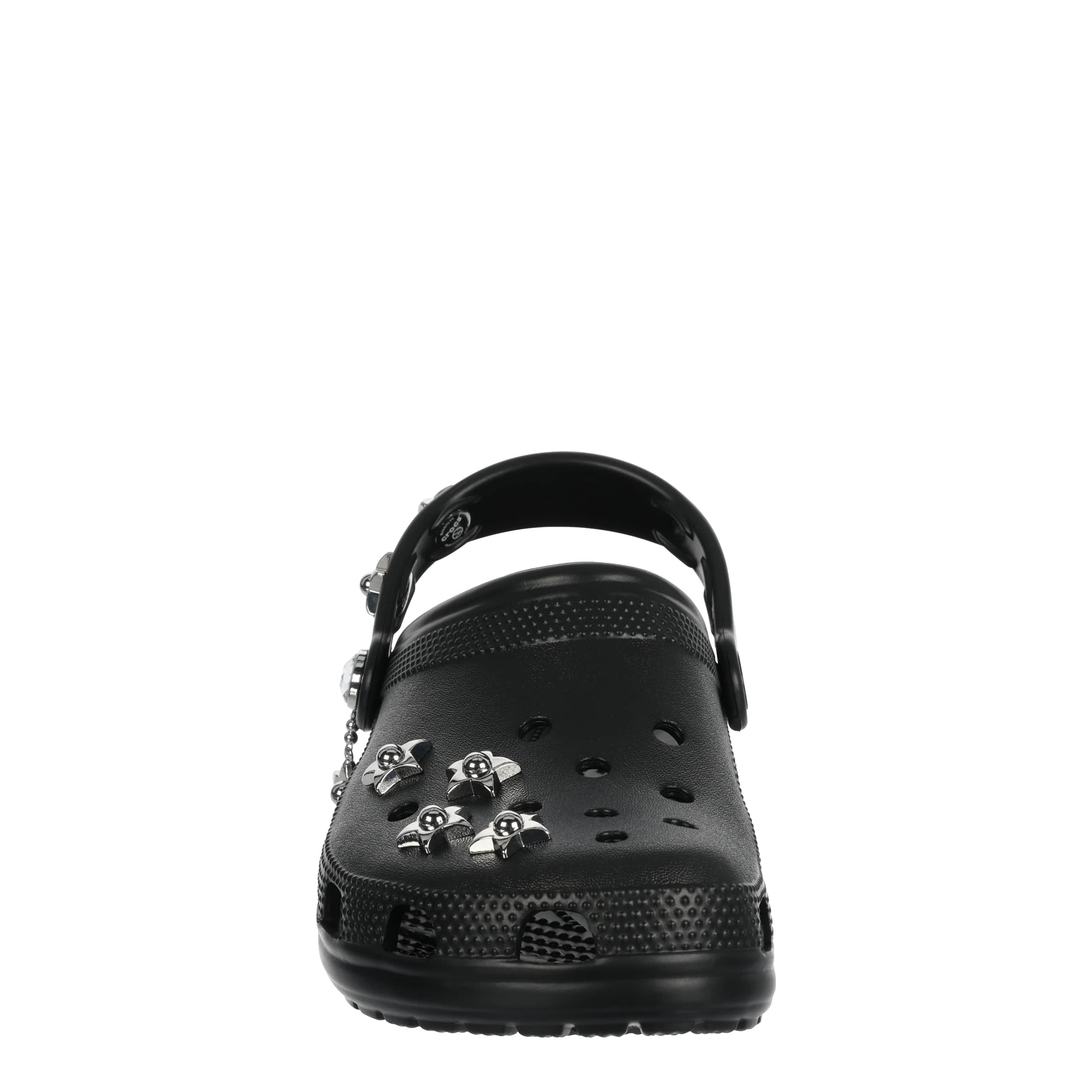 CROCS-WOMENS CLASSIC METAL MINIS CLOG-BLACK & SILVER
