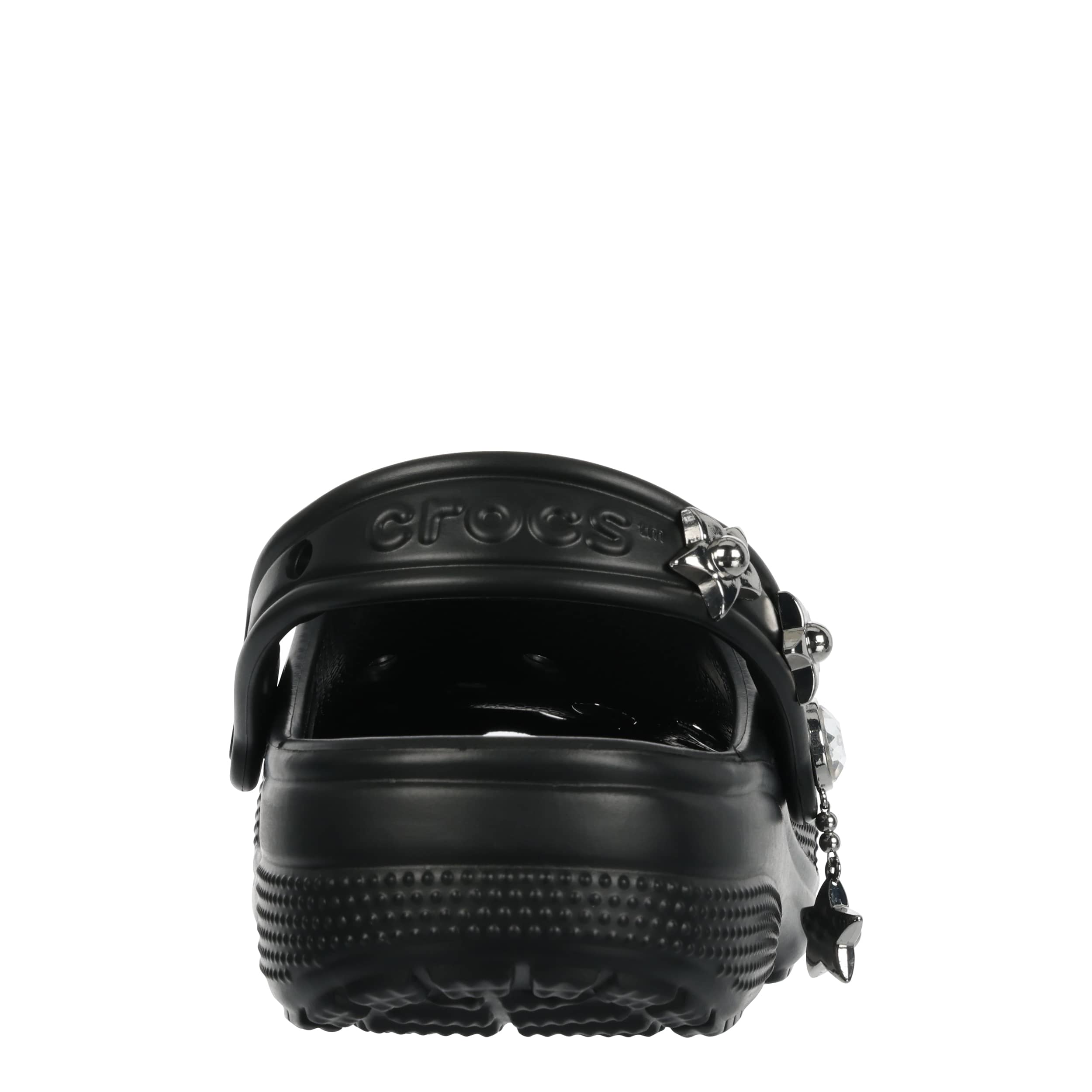 CROCS-WOMENS CLASSIC METAL MINIS CLOG-BLACK & SILVER