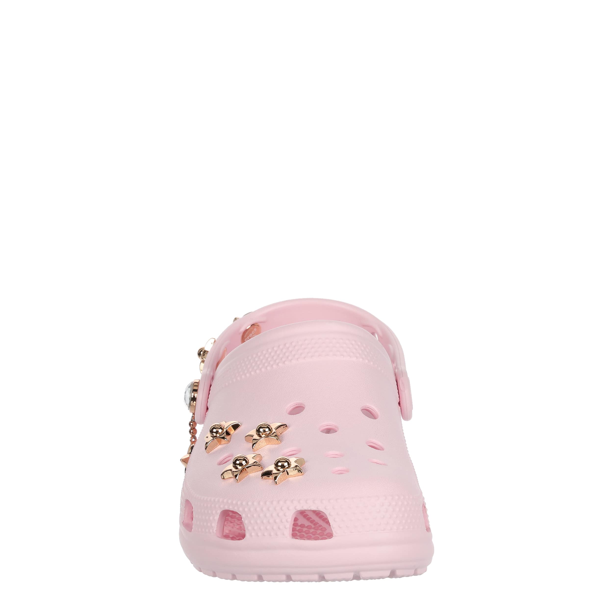 CROCS-WOMENS CLASSIC METAL MINIS CLOG-PINK & GOLD