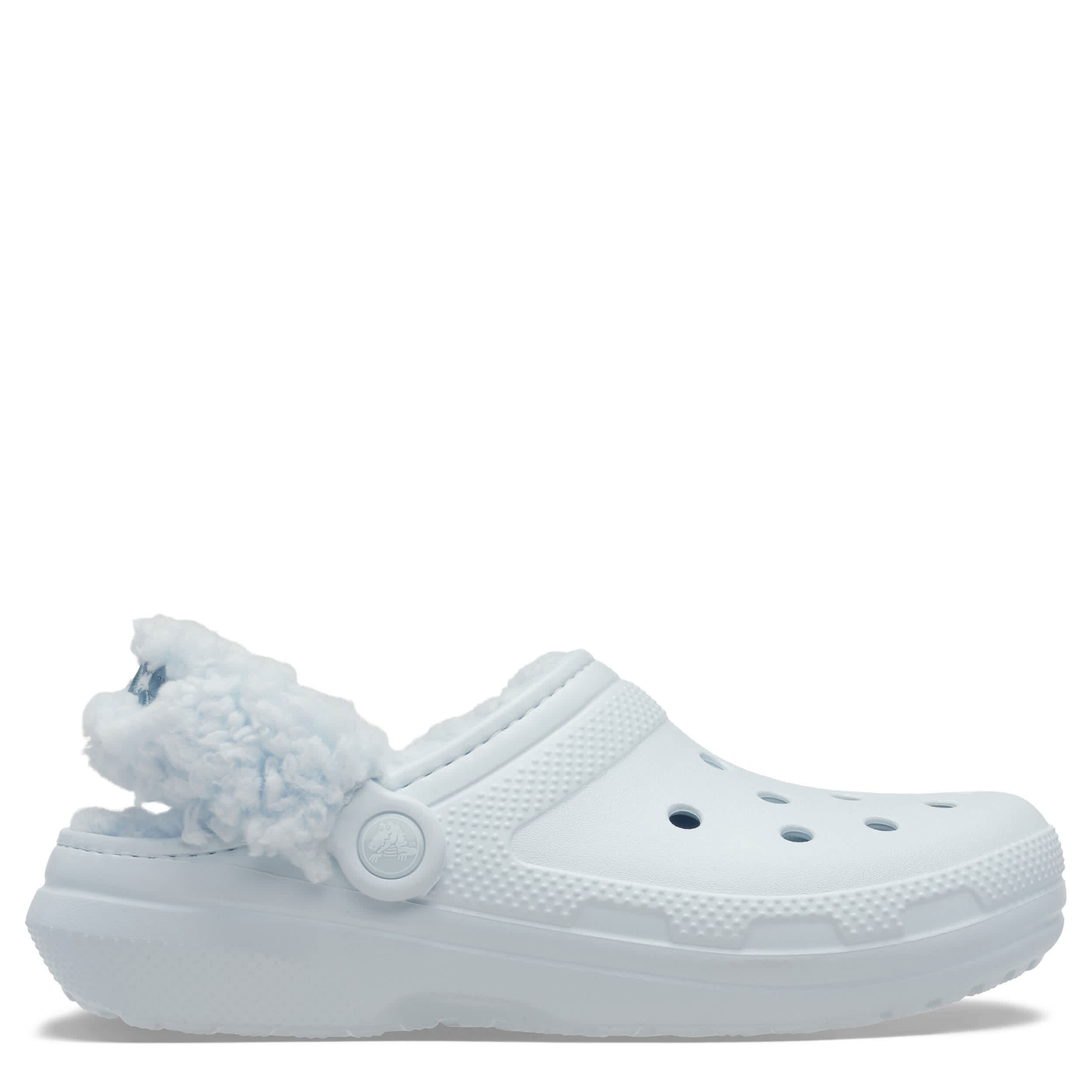 CROCS-WOMENS CLASSIC FLEECE LINED CLOG-LIGHT BLUE & LIGHT BLUE