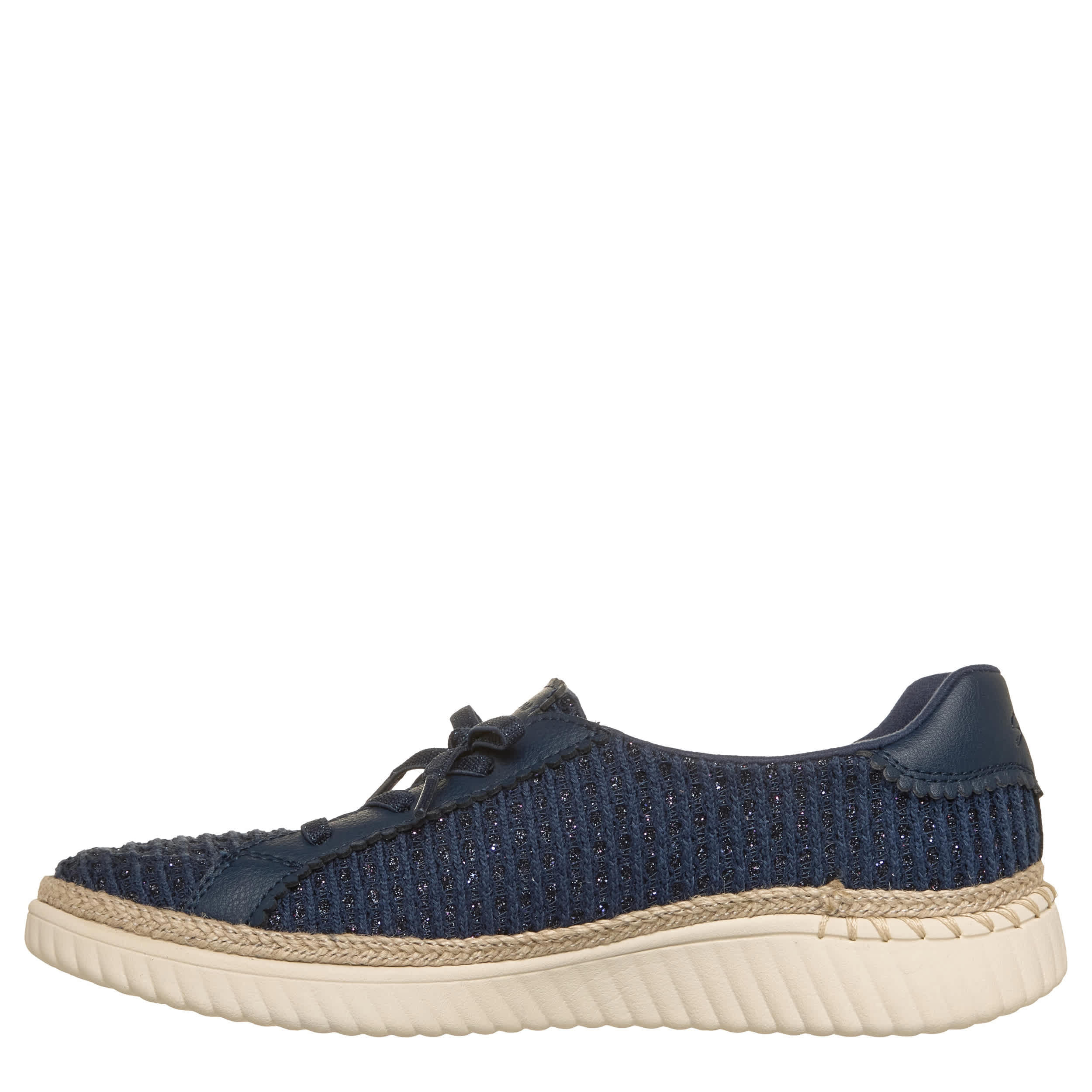 SKECHERS-WOMENS VENTURA BLVD SNEAKER-NAVY & TAN