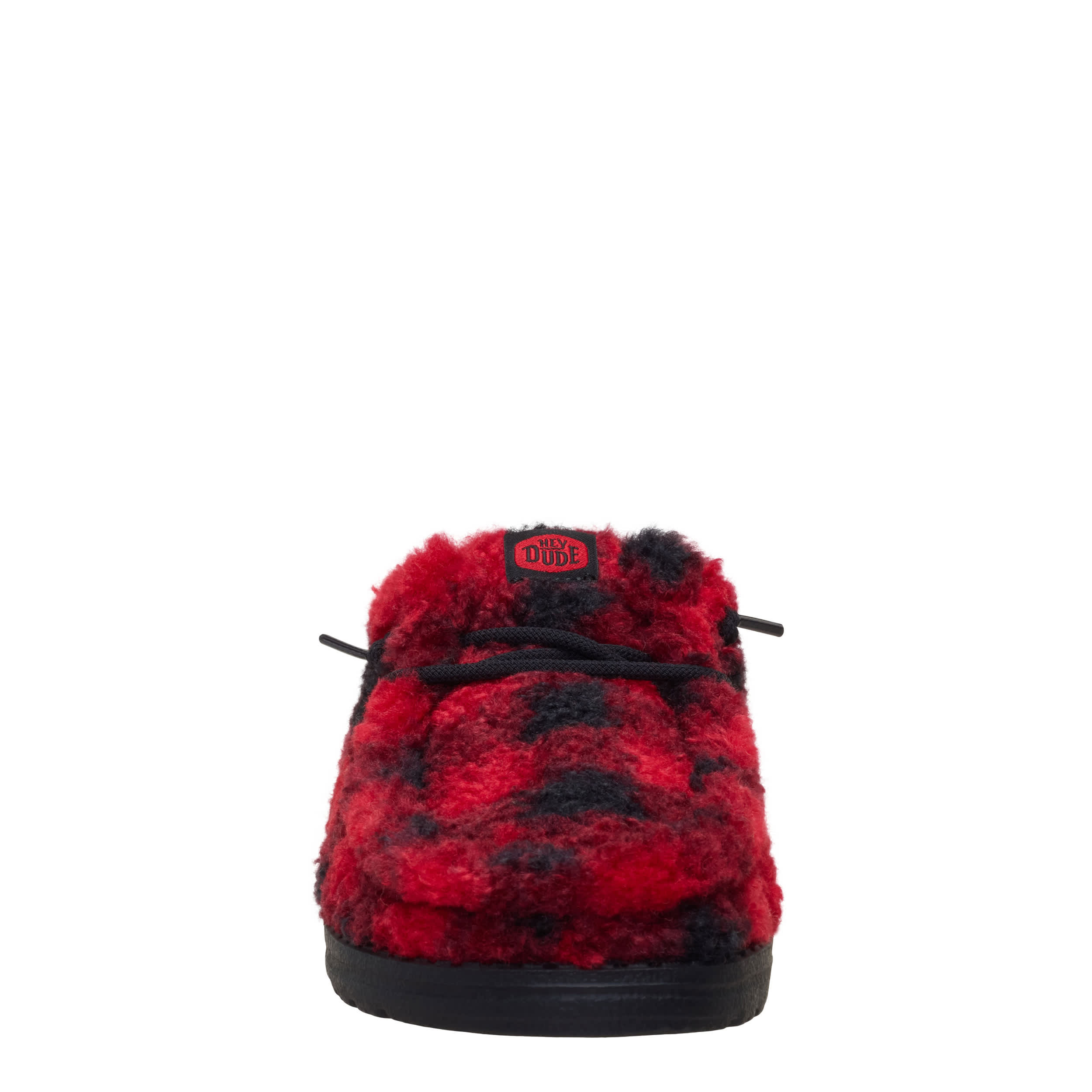 HEYDUDE-WOMENS WENDY SLIPPER-RED & BLACK