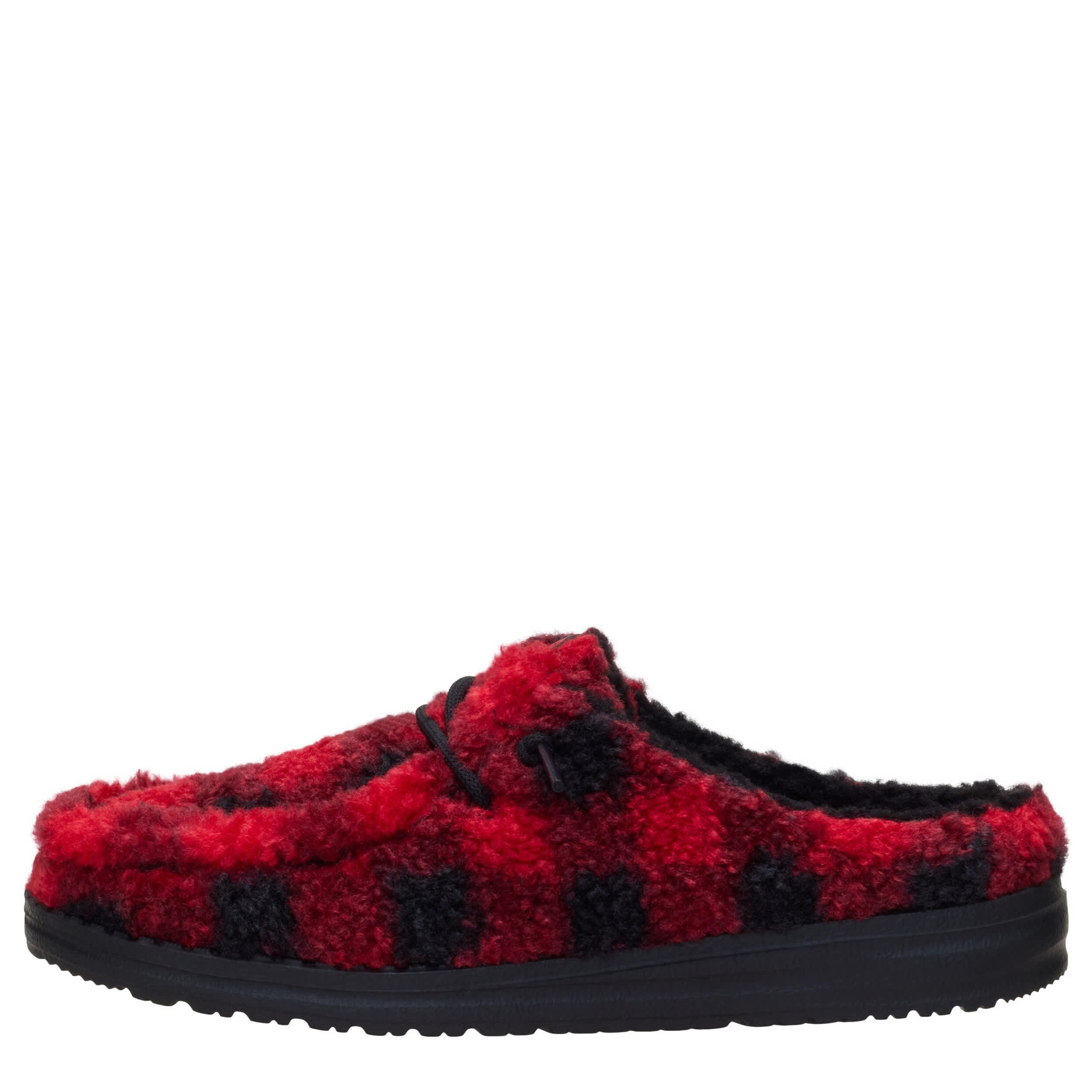 HEYDUDE-WOMENS WENDY SLIPPER-RED & BLACK