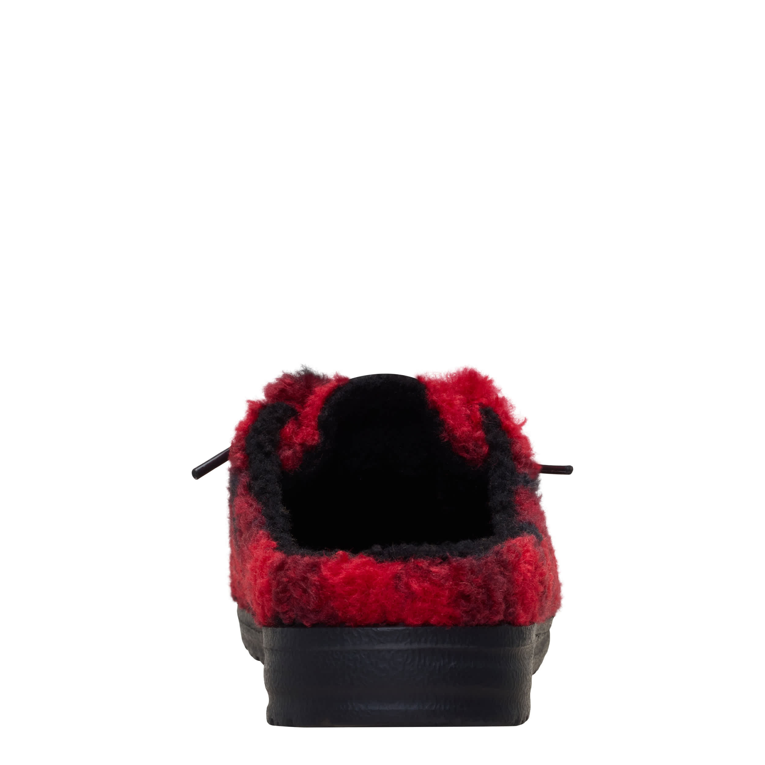 HEYDUDE-WOMENS WENDY SLIPPER-RED & BLACK