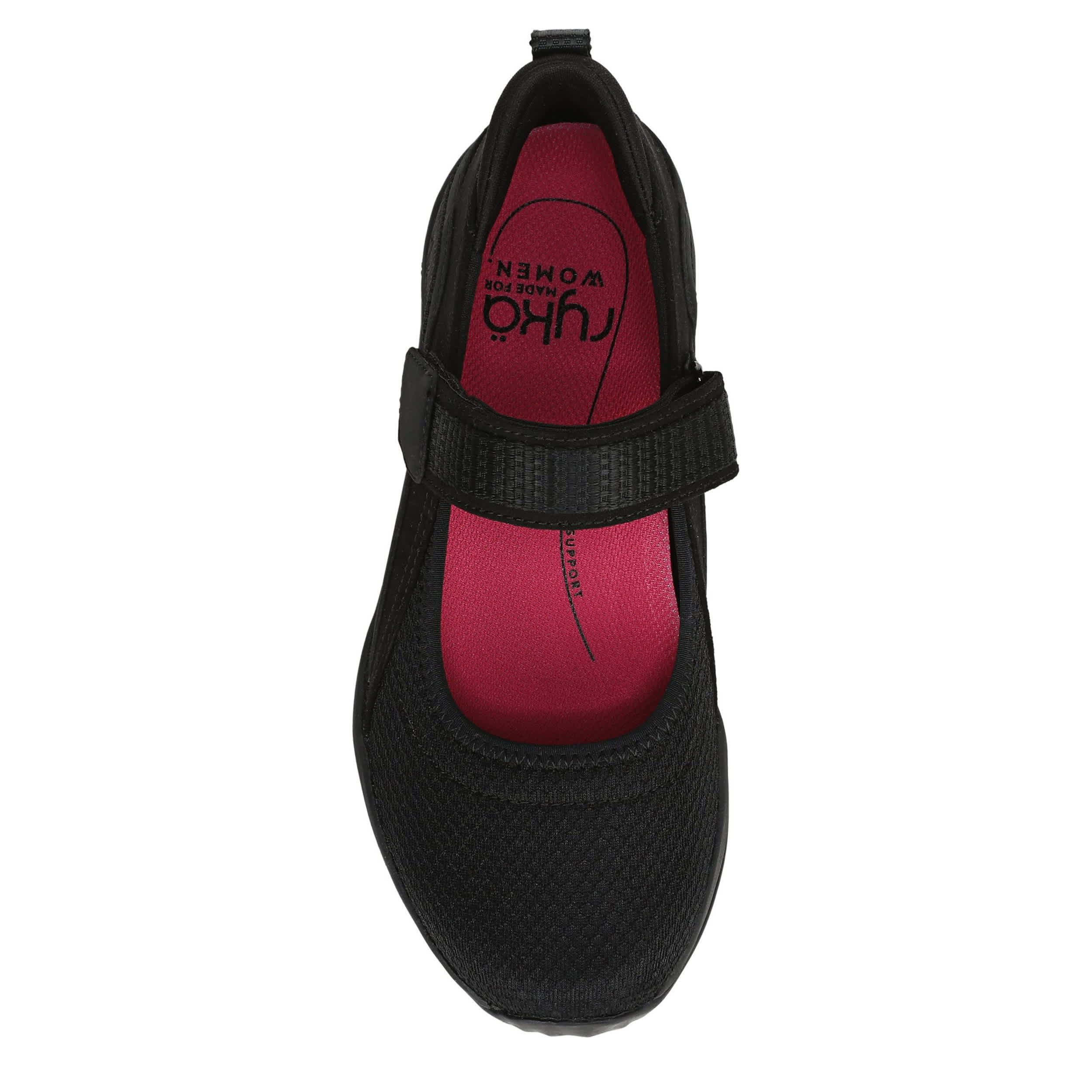 RYKA-WOMENS ECHO MARY JANE SNEAKER-BLACK & BLACK