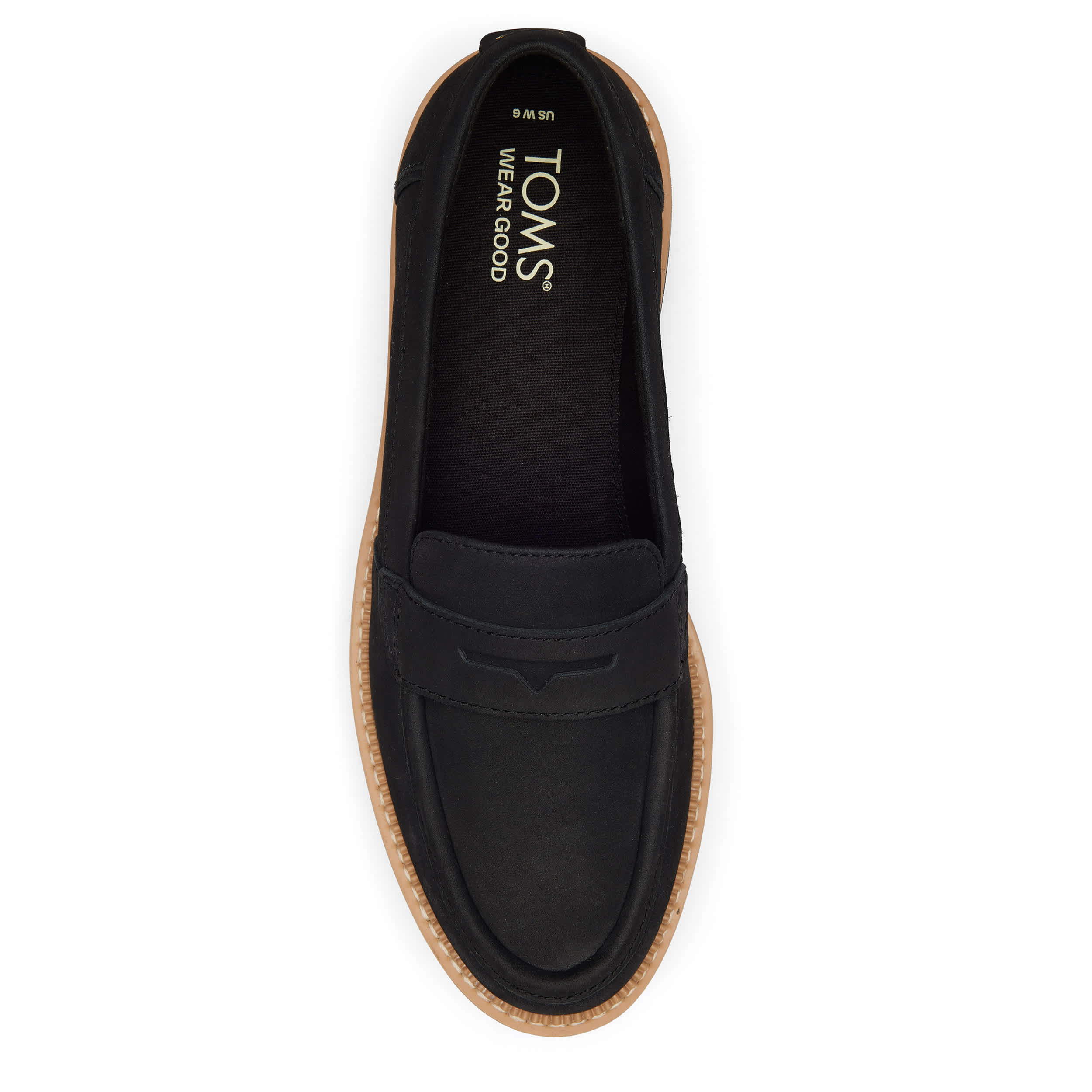 TOMS-WOMENS CARA LOAFER-BLACK & 