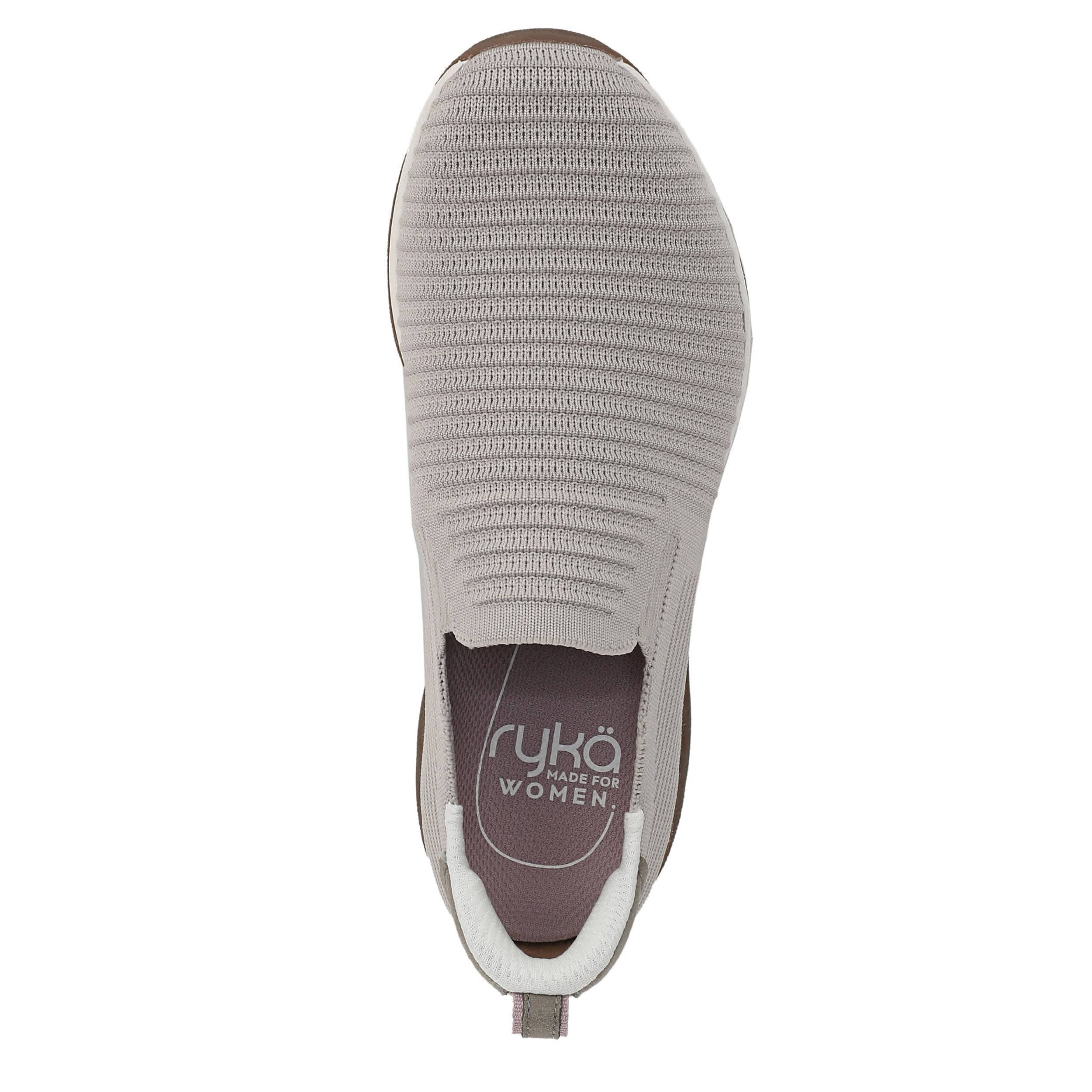 RYKA-WOMENS ERA KNIT SLIP ON SNEAKER-TAUPE & 