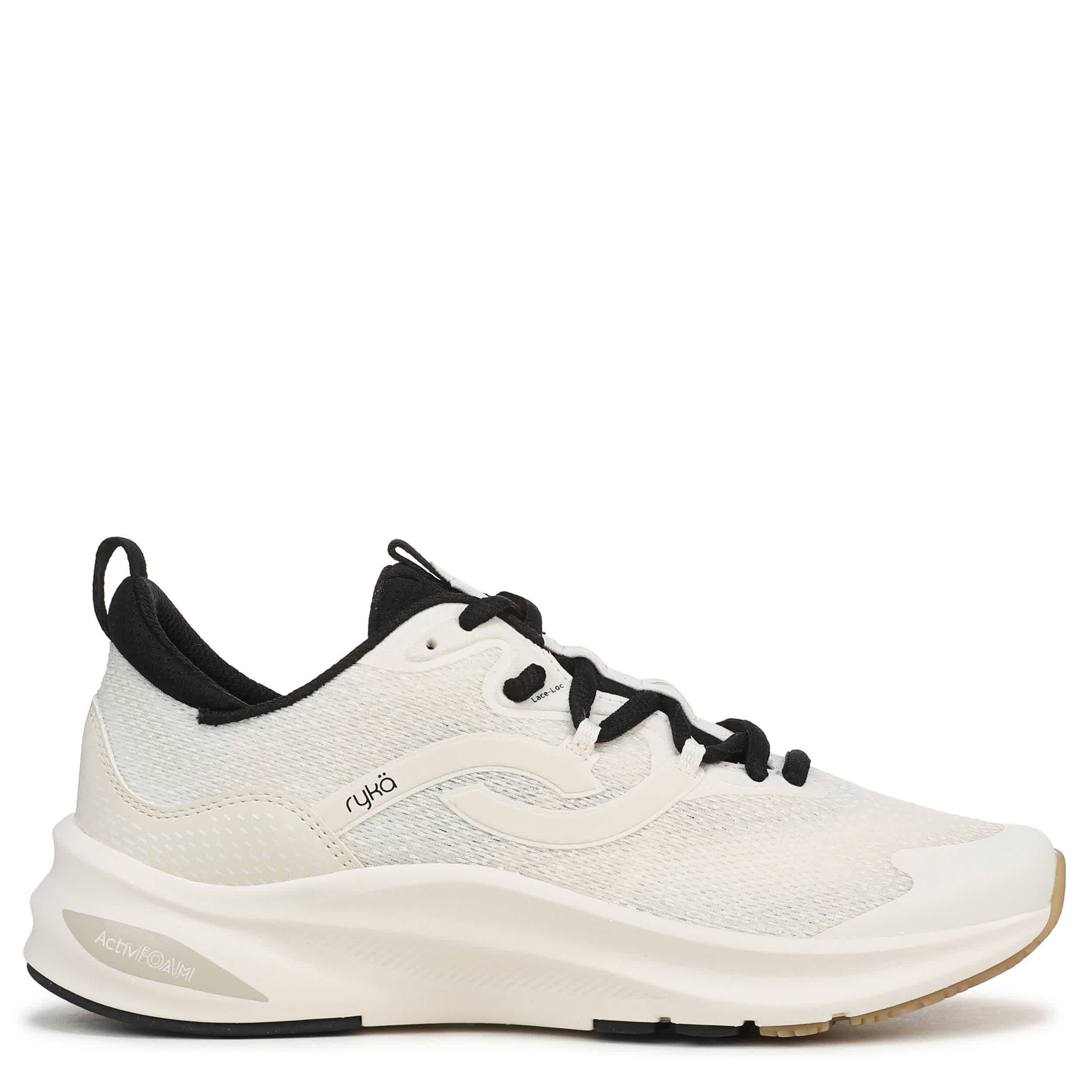 RYKA-WOMENS NEVER QUIT 2 CROSS TRAINING SNEAKER-WHITE & BLACK