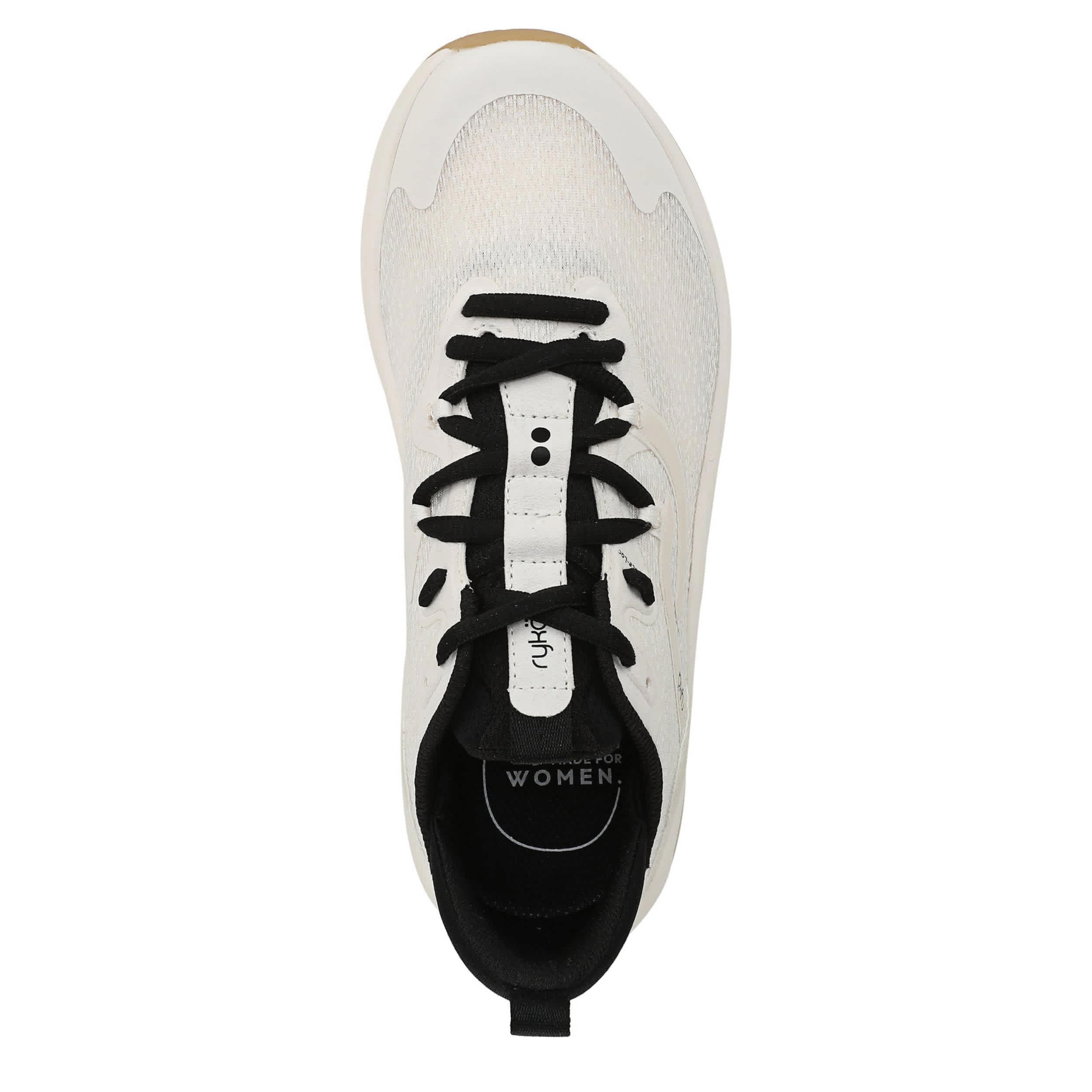 RYKA-WOMENS NEVER QUIT 2 CROSS TRAINING SNEAKER-WHITE & BLACK