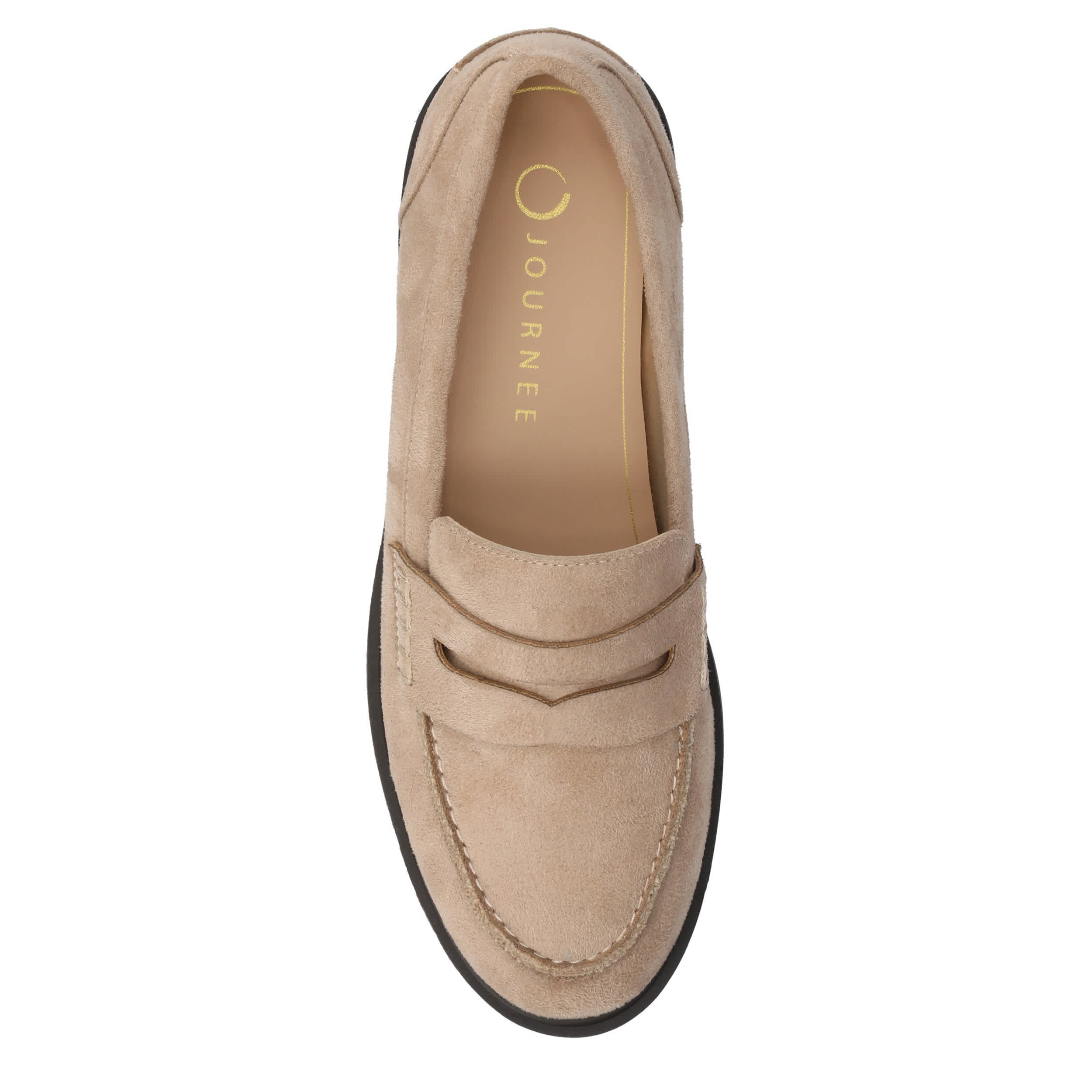 JOURNEE COLLECTION-WOMENS BROOKS LOAFER-TAUPE & 