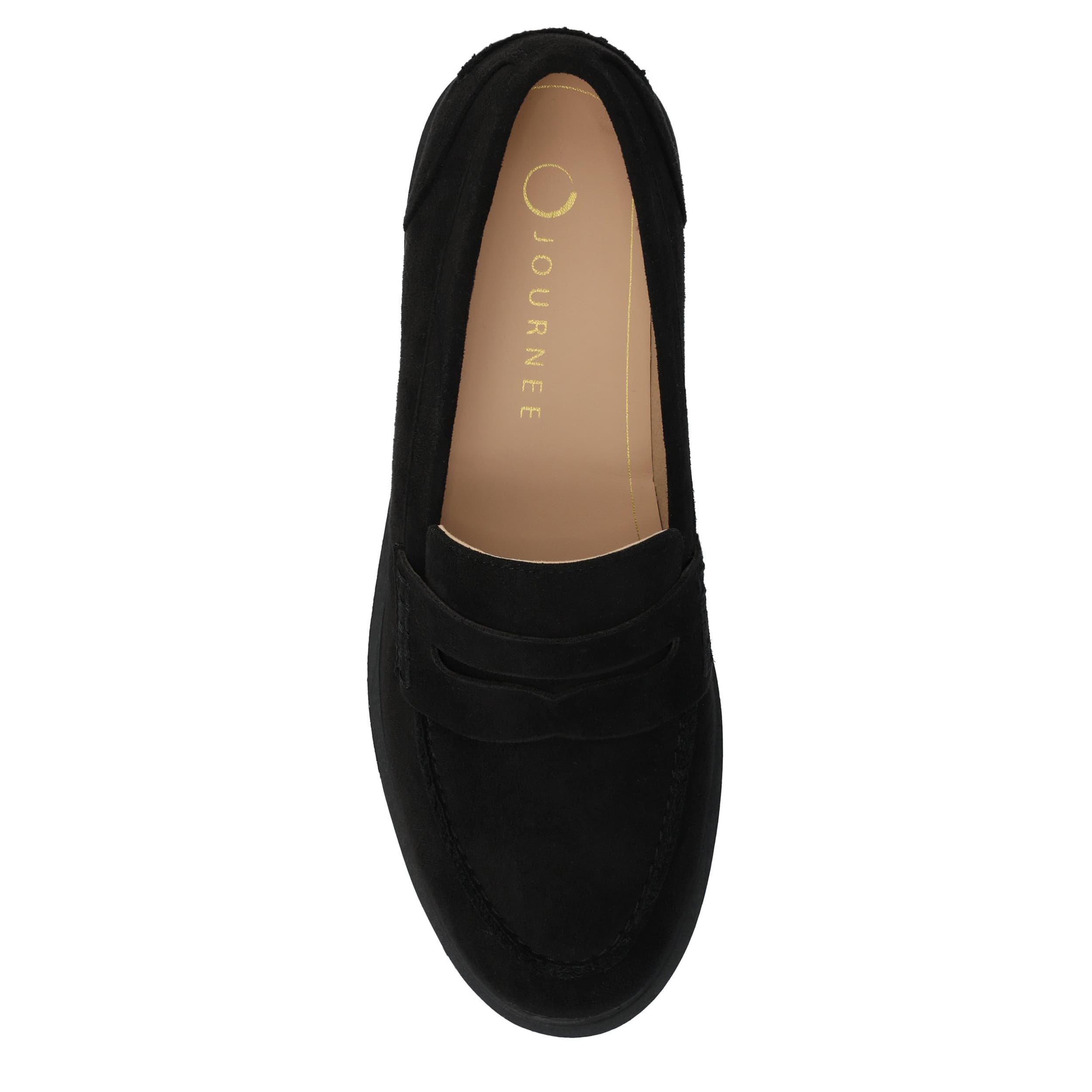 JOURNEE COLLECTION-WOMENS BROOKS LOAFER-BLACK & 